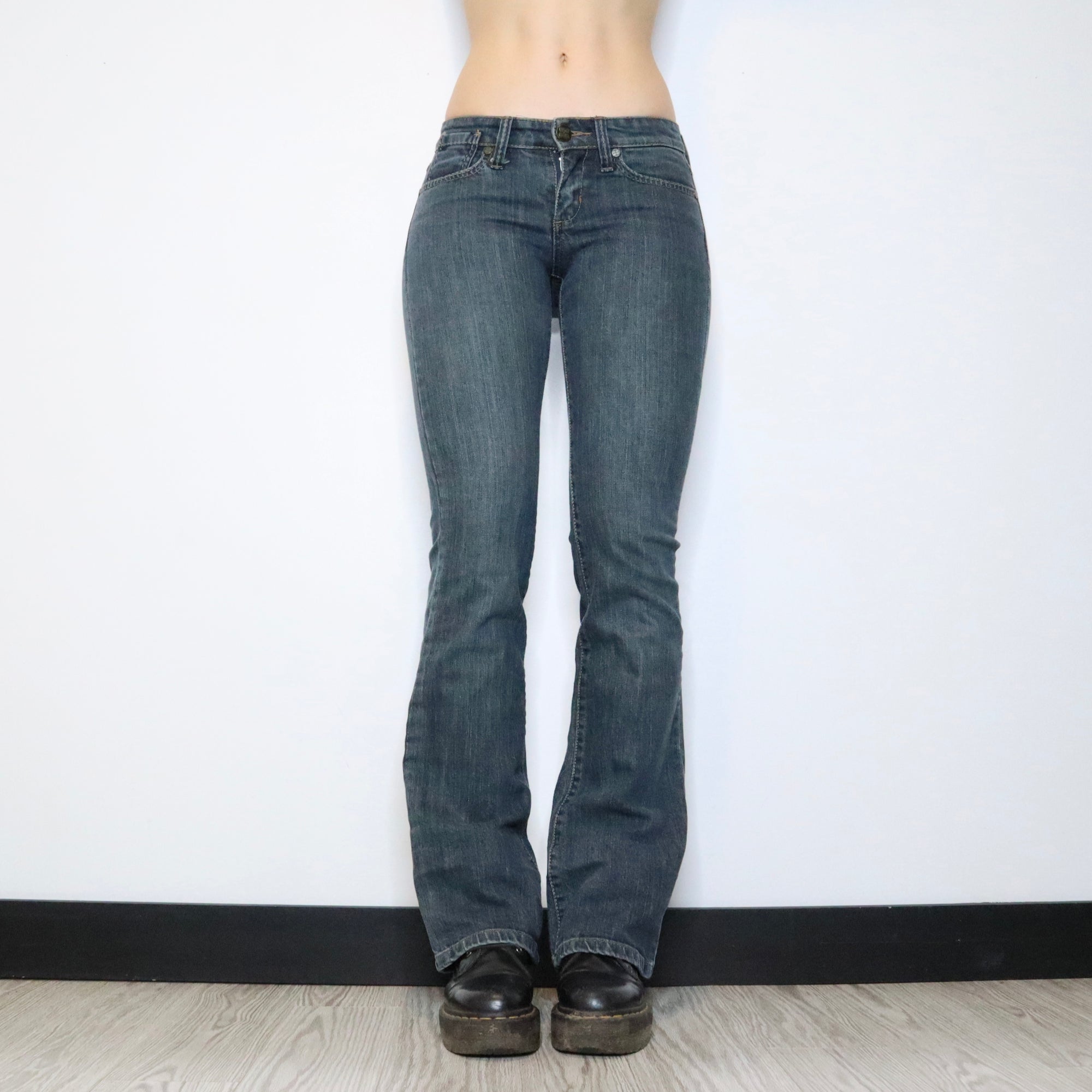 Y2K Low Rise Bootcut Jeans (XS/S)
