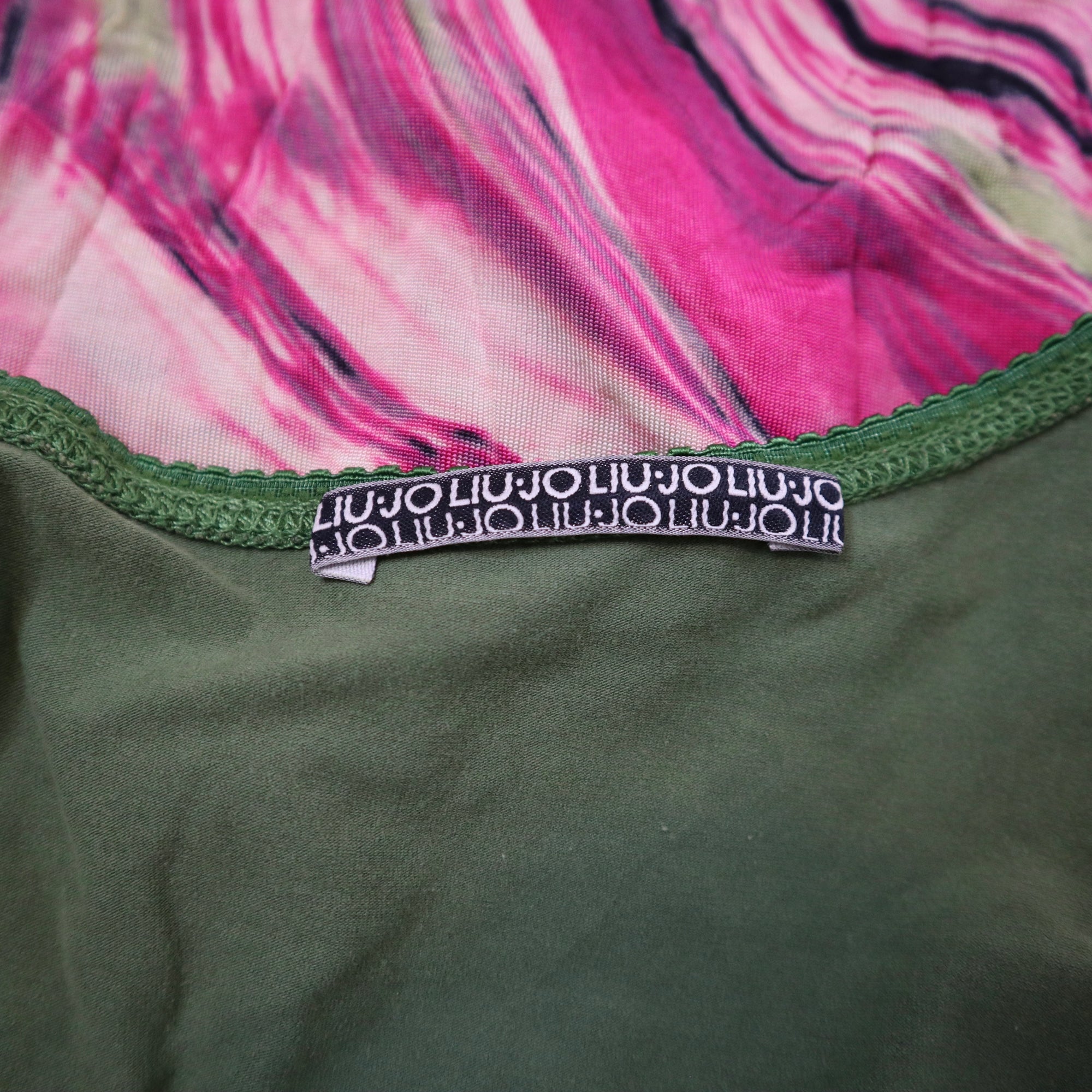 Y2K Green Graphic Cutout Tank Top (S)