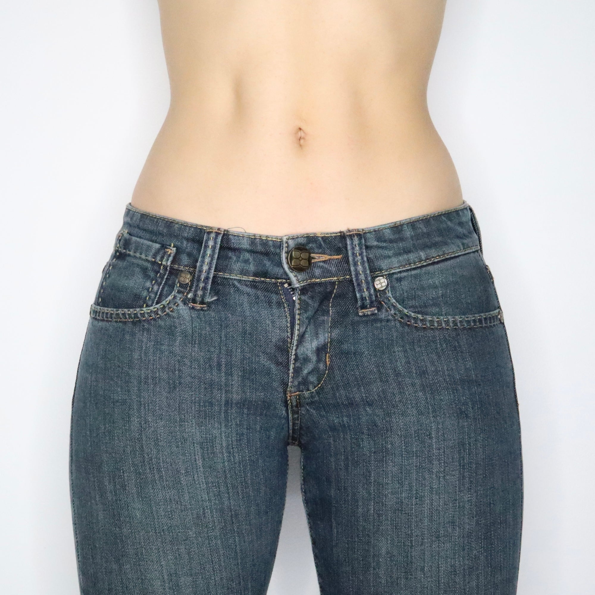 Y2K Low Rise Bootcut Jeans (XS/S)