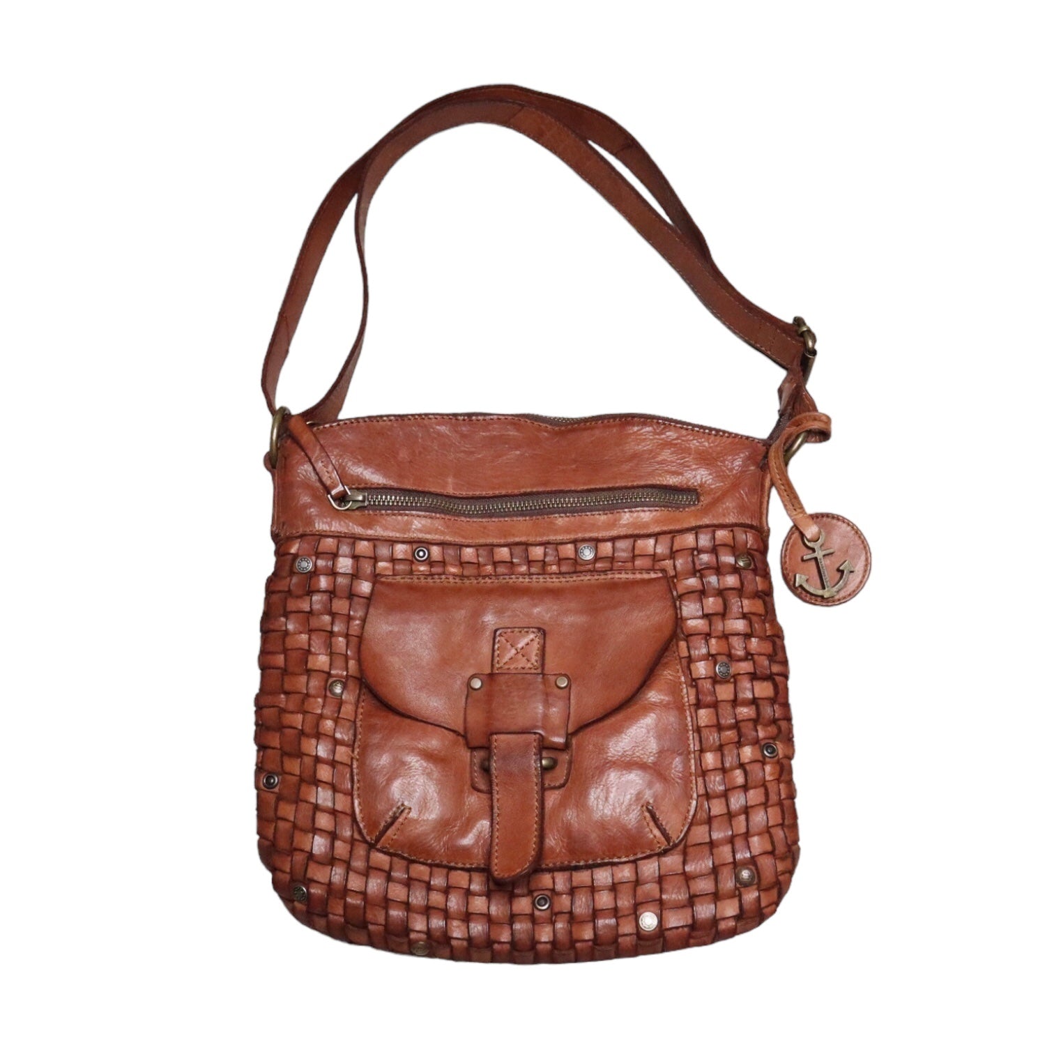 HARBOUR 2ND Brown Leather Crossbody Bag