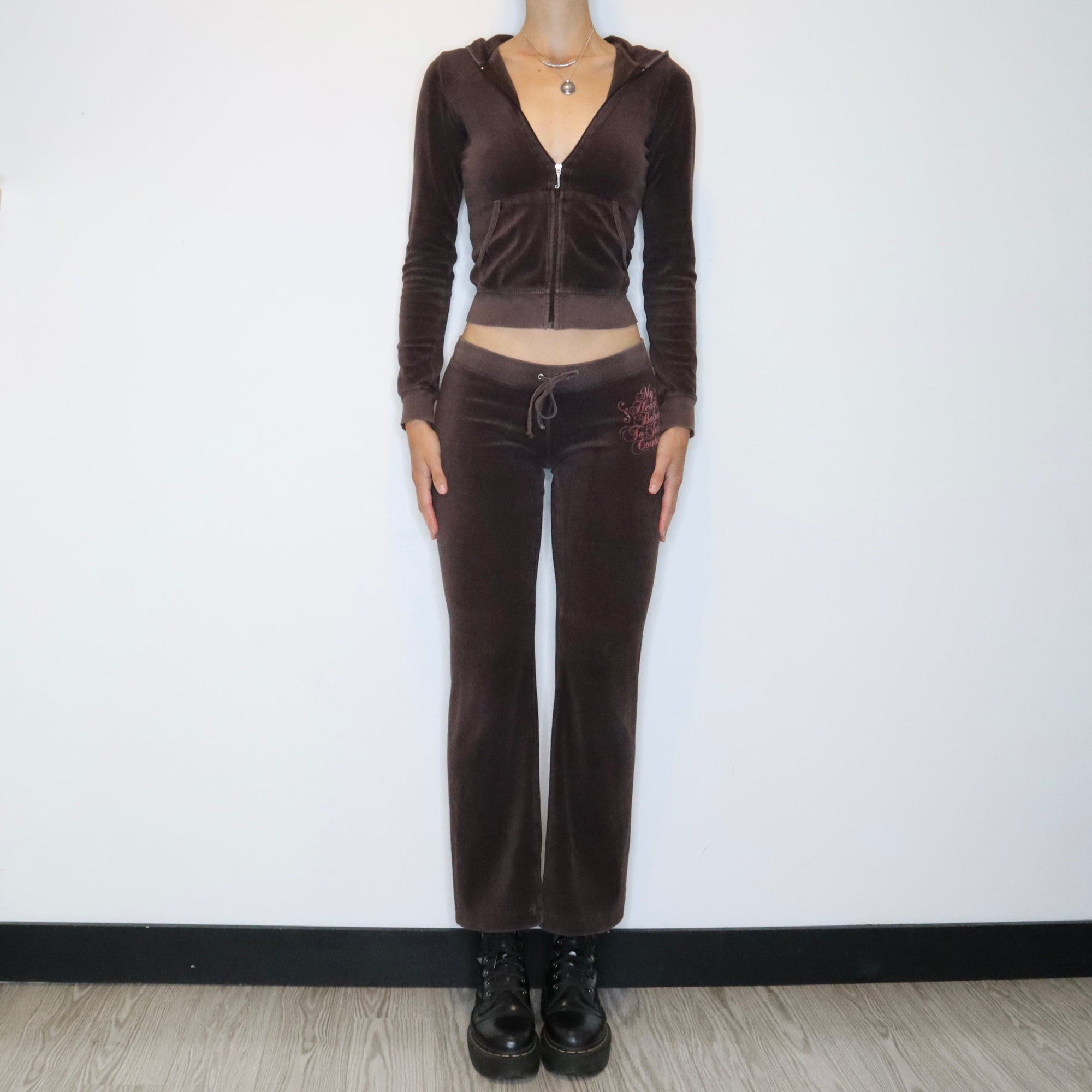 Brown Juicy Couture Tracksuit (XS-S)