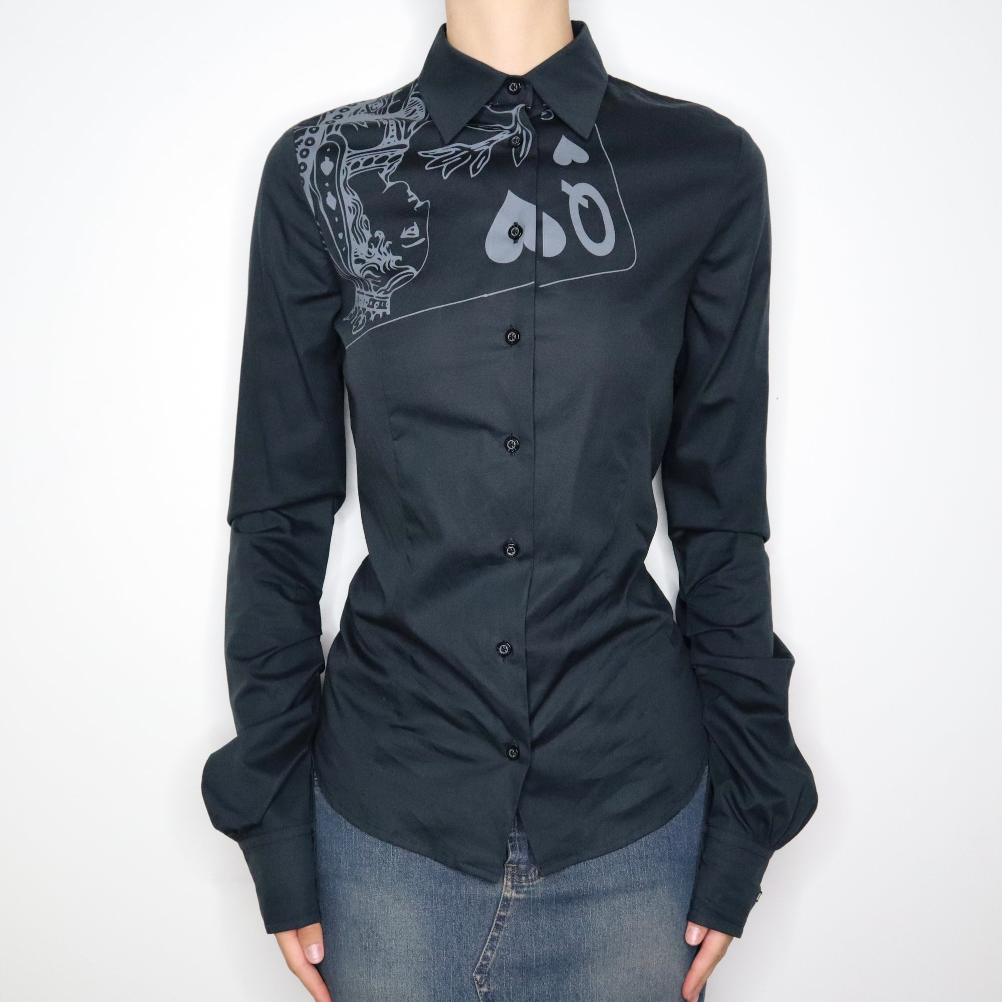 Iceberg Queen of Hearts Blouse (Small)