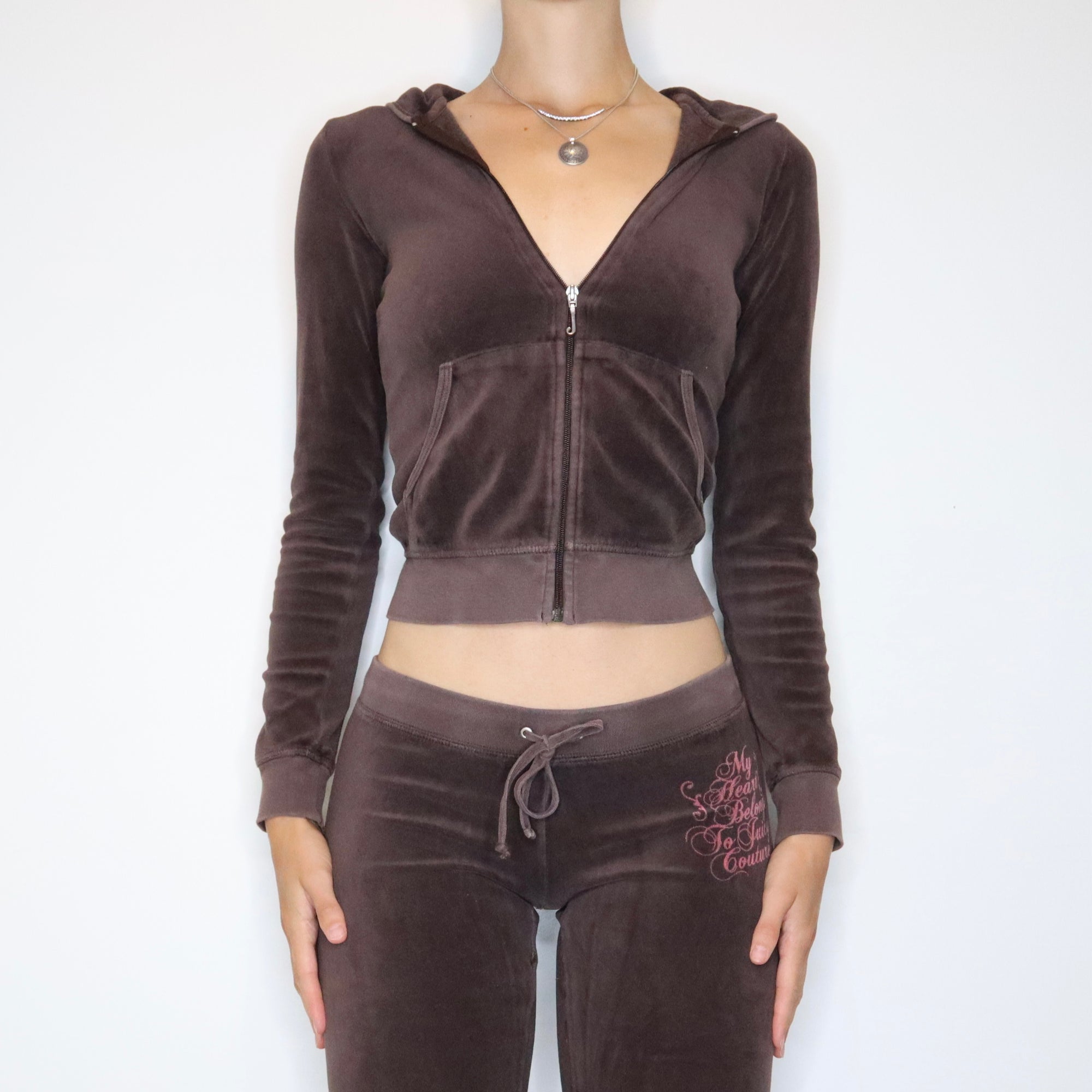 Brown Juicy Couture Tracksuit (XS-S)