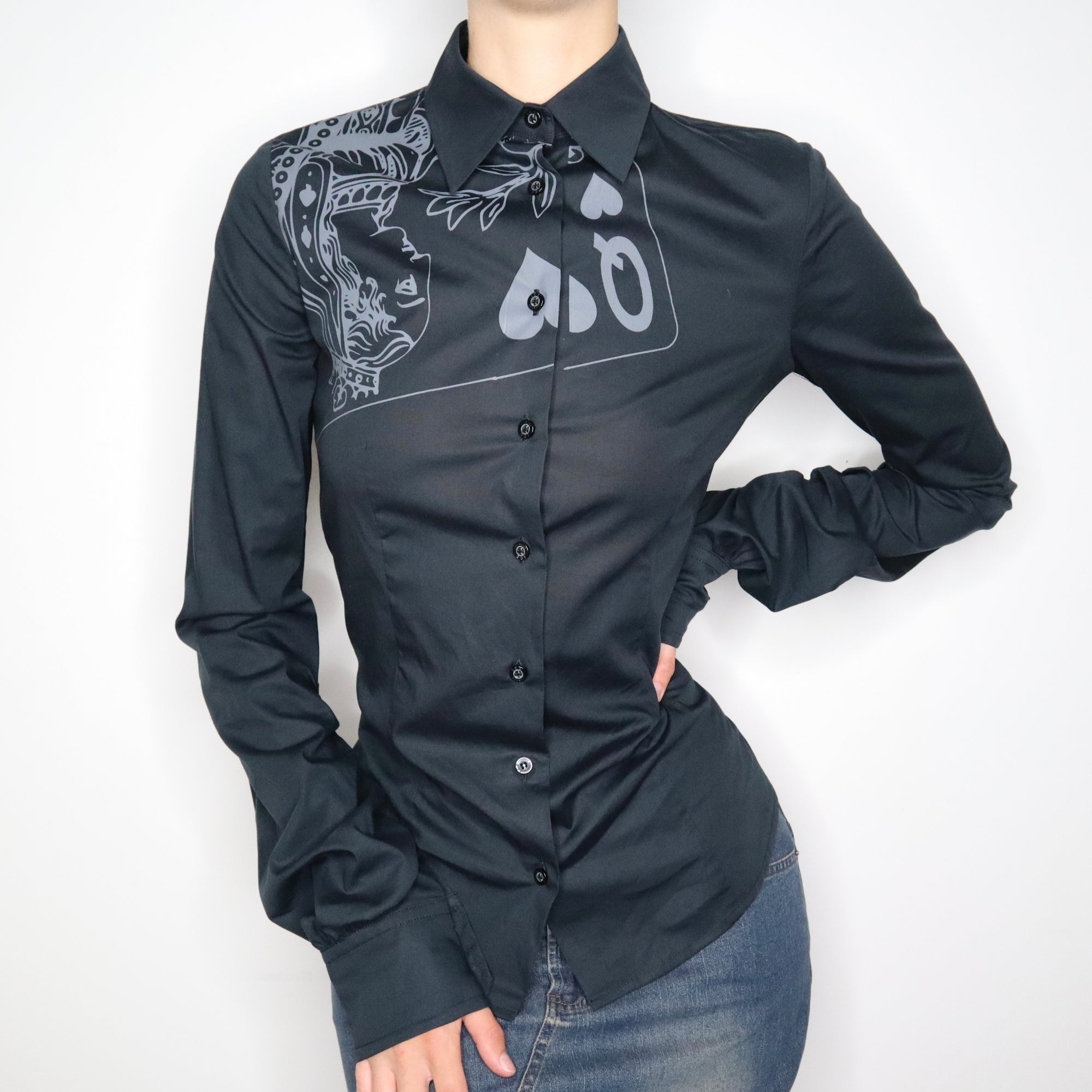 Iceberg Queen of Hearts Blouse (Small)