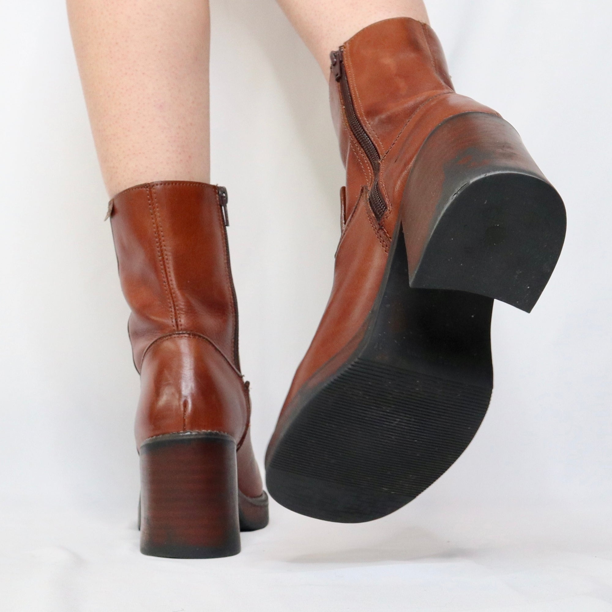 Brown Platform Boots
