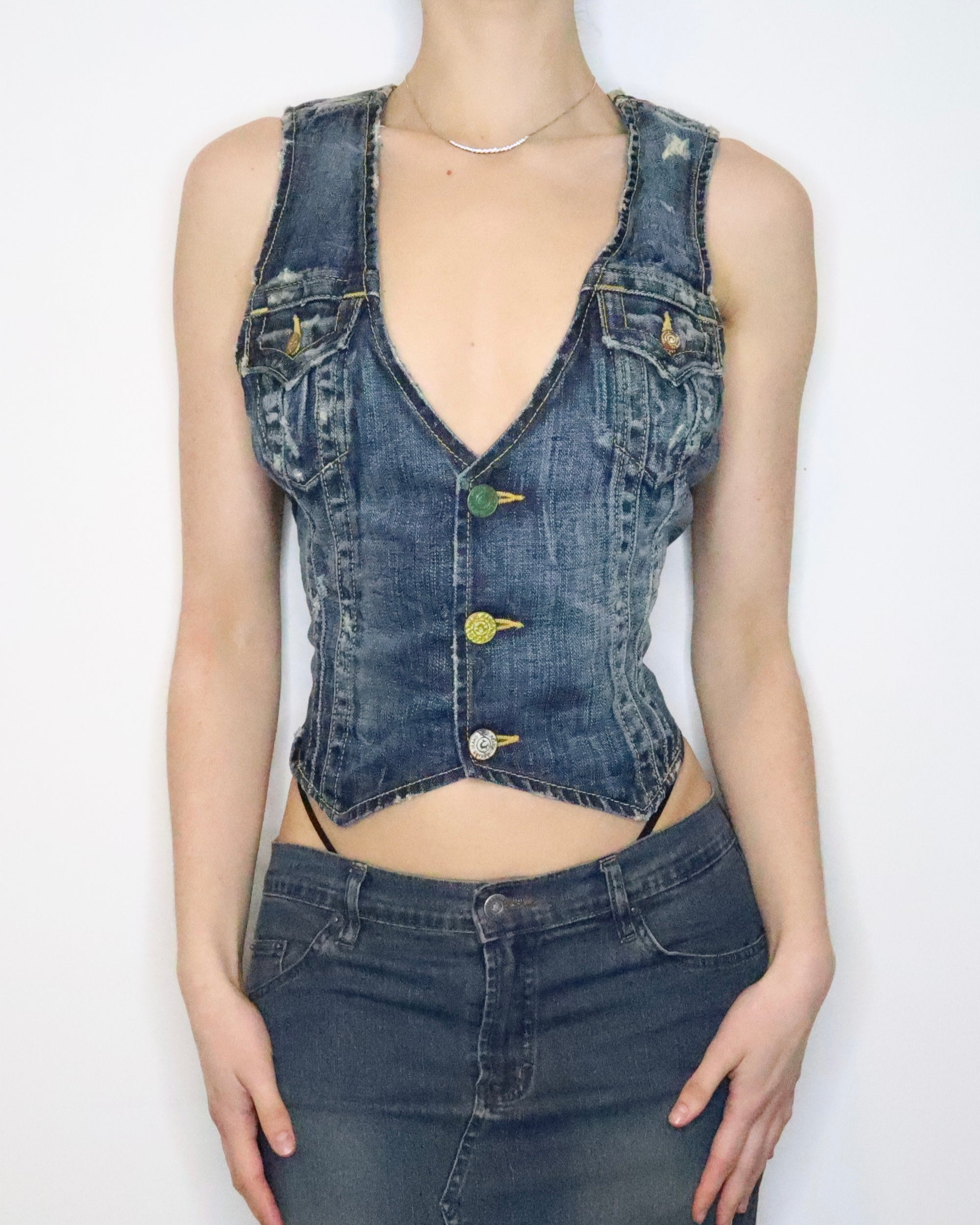 True Religion Denim Vest (M-L)
