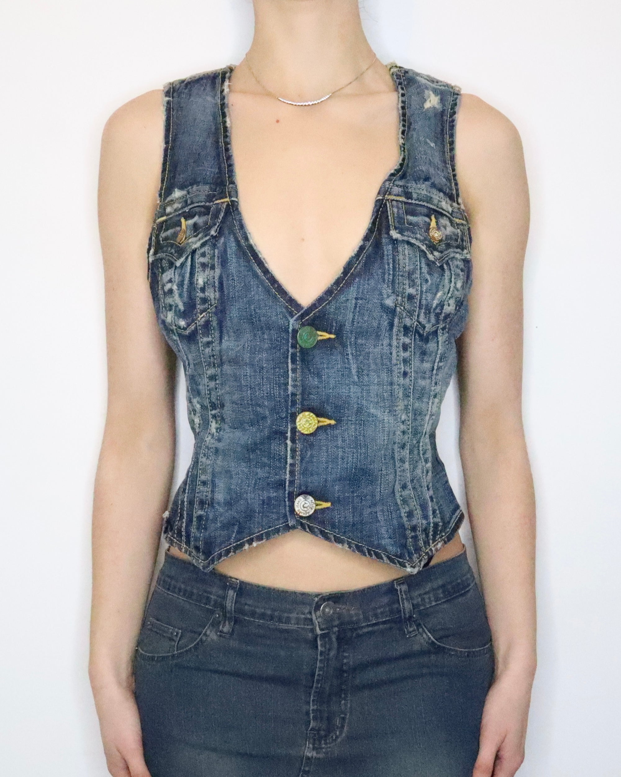 True Religion Denim Vest (M-L)