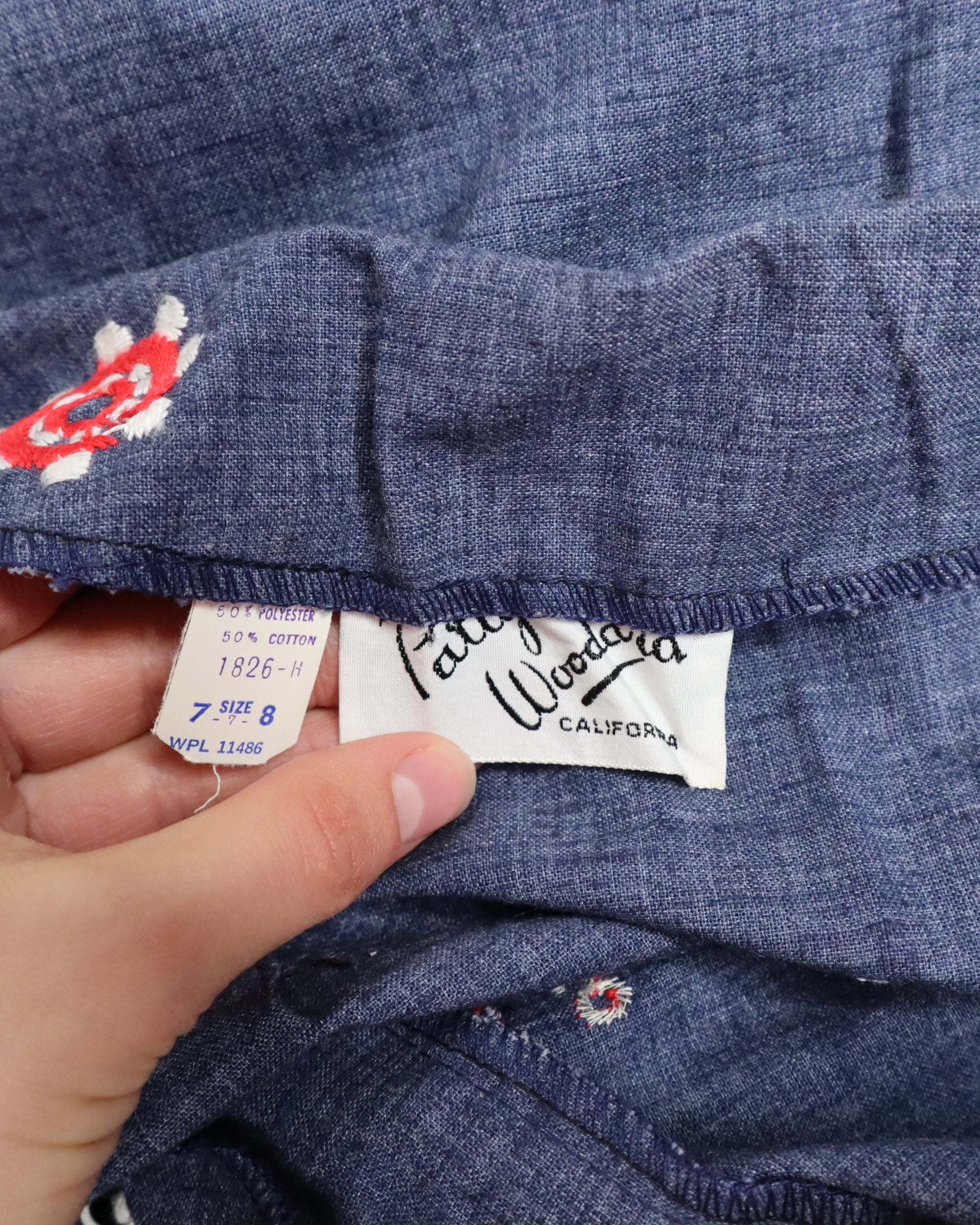 70s Denim Maxi Skirt (S)