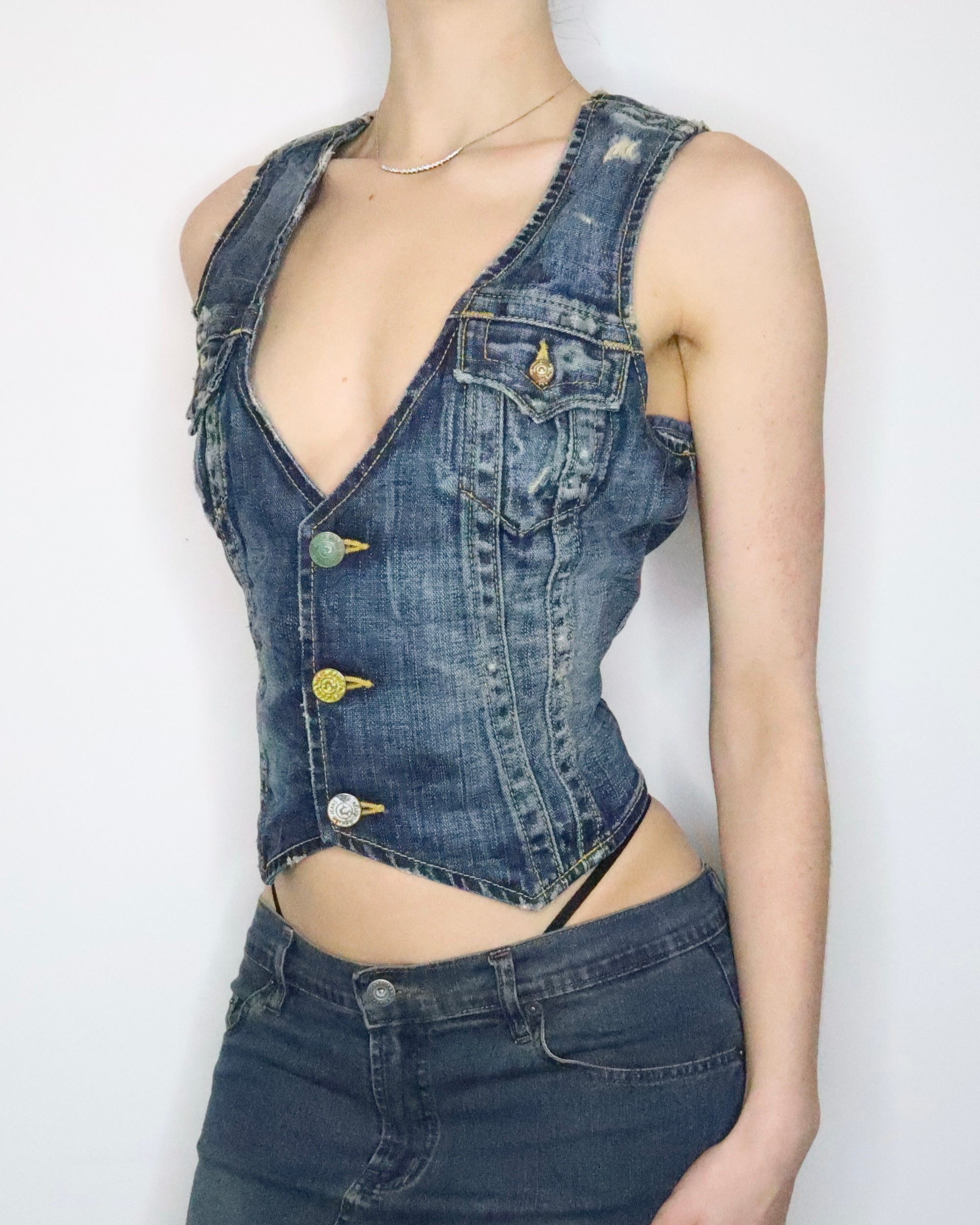 True Religion Denim Vest (M-L)