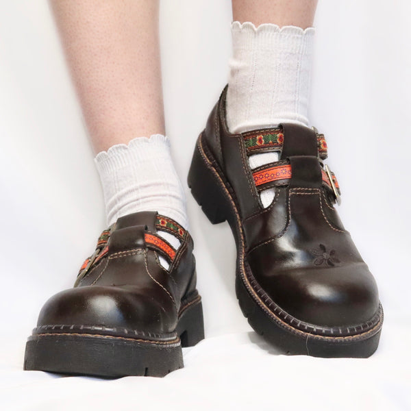 Vintage 90s Aldo Black Genuine Leather Platform Boots - Imber Vintage