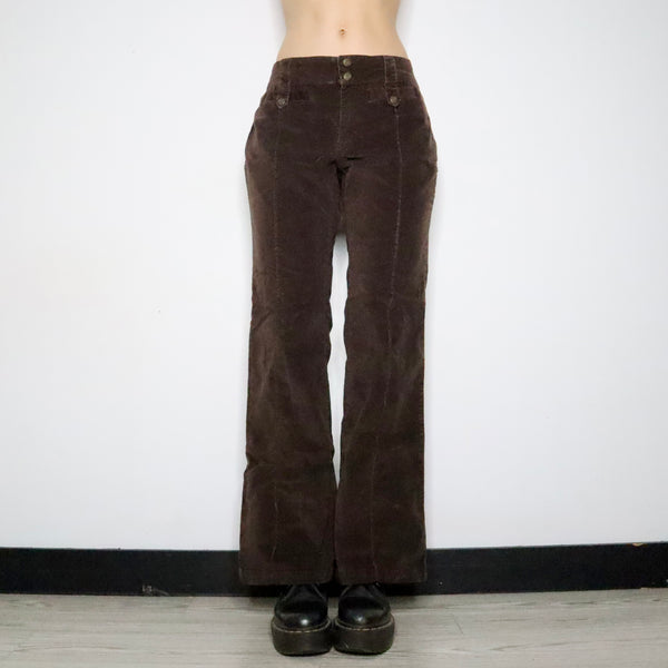 70's  Sears  velours  flare pants  32×33