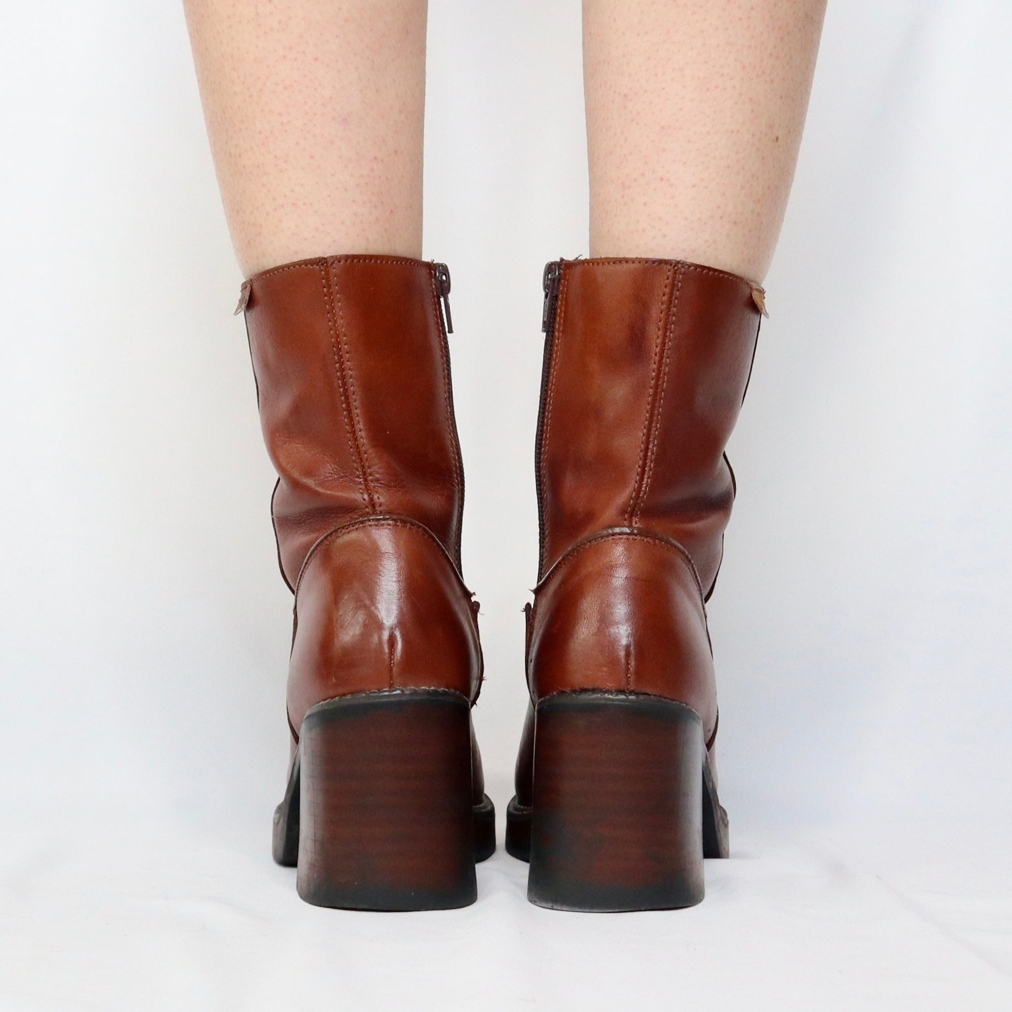 Brown Platform Boots