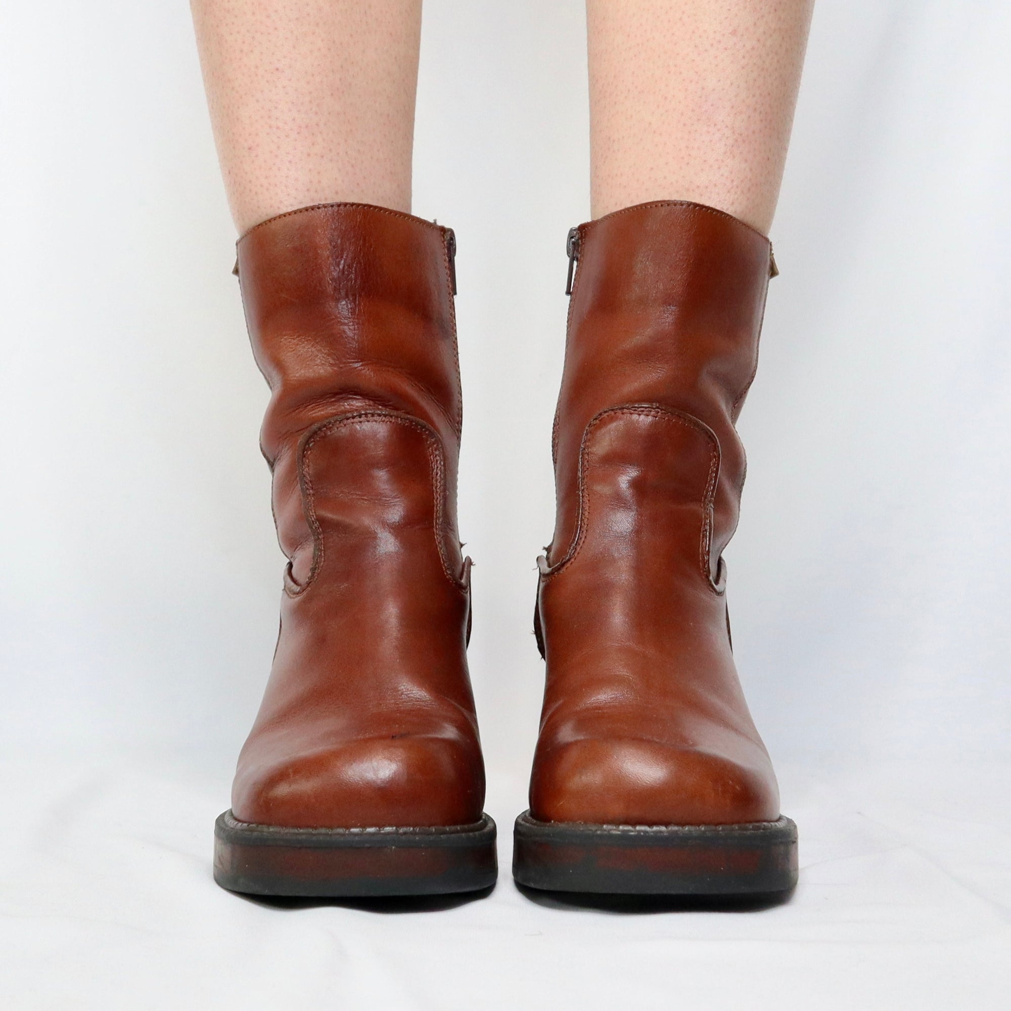 Brown Platform Boots