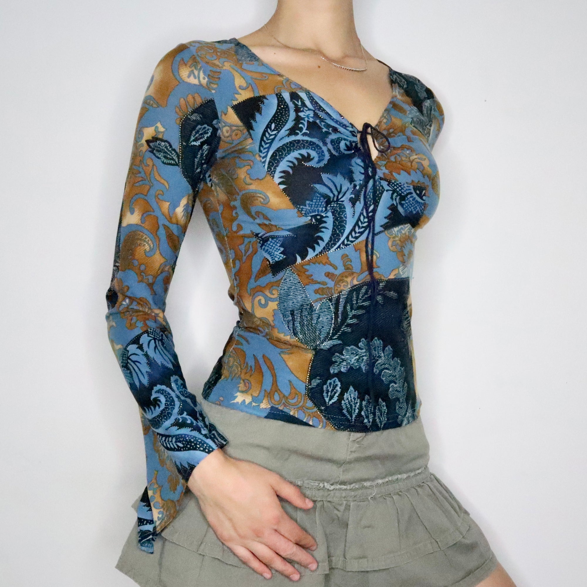 Boho Bell Sleeve Blouse (Small)