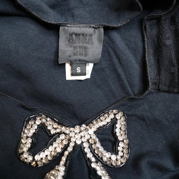Y2K ANNA SUI Diamanté Bow Top (XS)