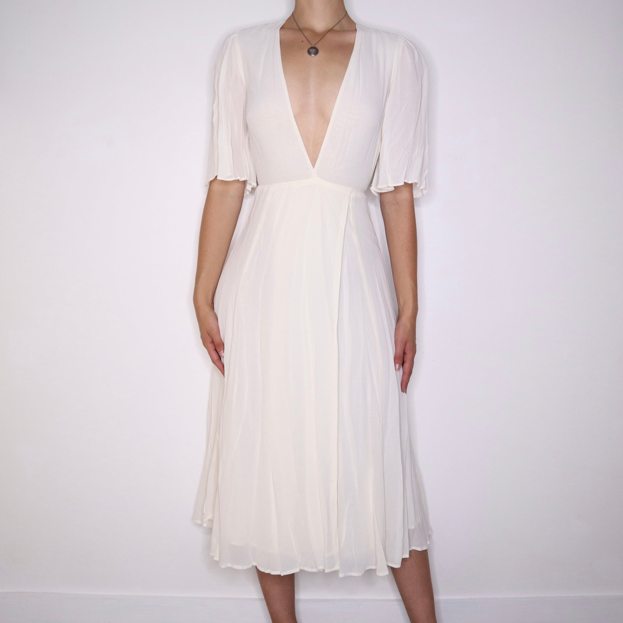 REFORMATION Ivory Rhodes Dress (S) - Imber Vintage REFORMATION Ivory Rhodes Dress (S) - Imber Vintage