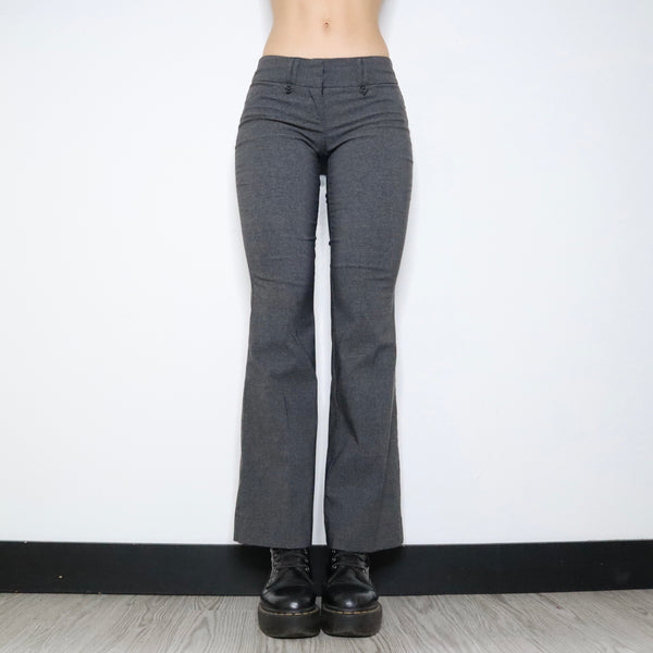 Gray Flare Pants (XS-S) - Imber Vintage Gray Flare Pants (XS-S) - Imber Vintage