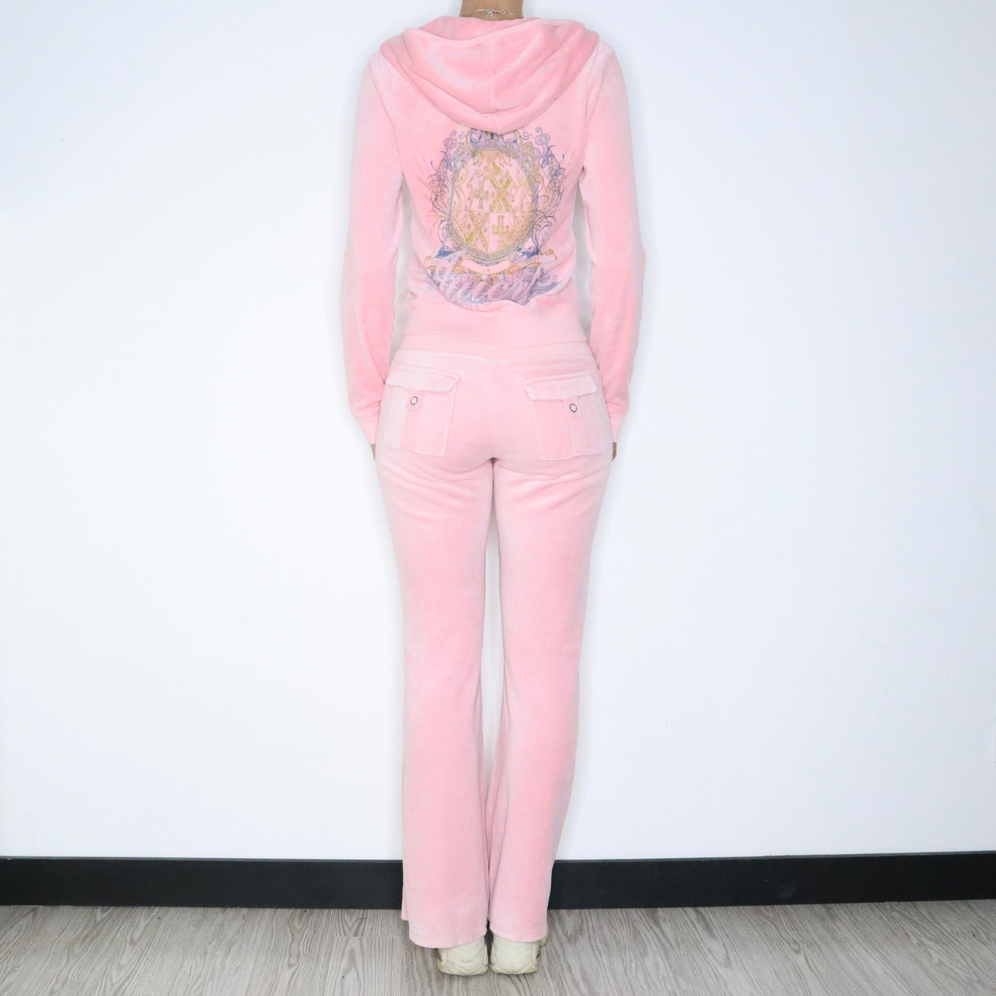 Pink Juicy Couture Tracksuit Set (Medium) - Imber Vintage