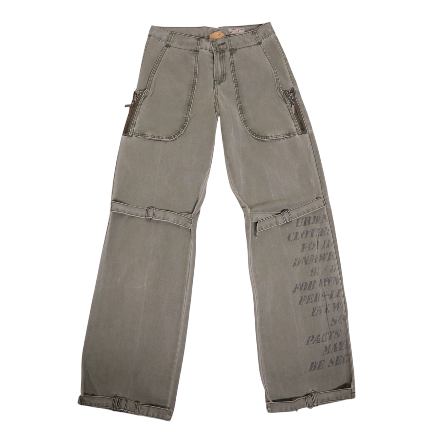 Y2K Khaki Green Cargo Pants (XS/S) 