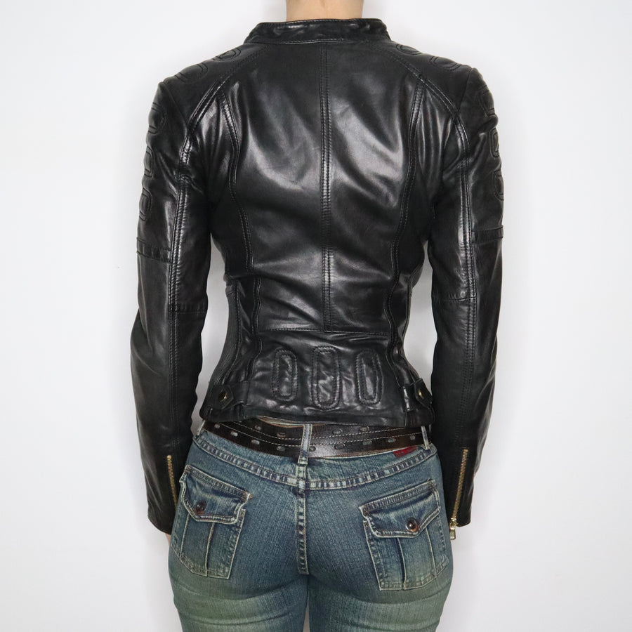 Y2K Patent Leather Jacket - XS