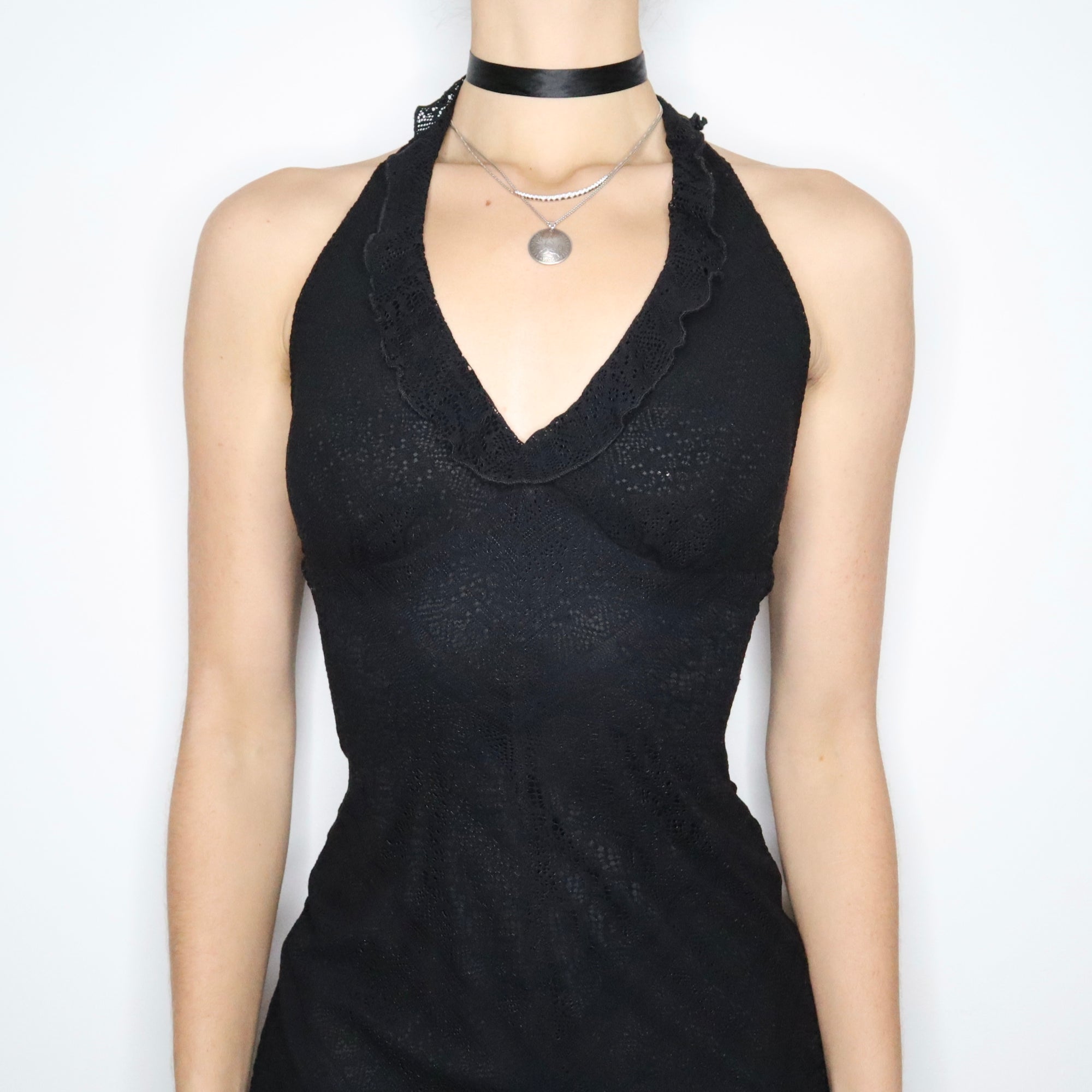 90s BETSEY JOHNSON Black Lace Dress (S) - Imber Vintage 90s BETSEY JOHNSON Black Lace Dress (S) - Imber Vintage