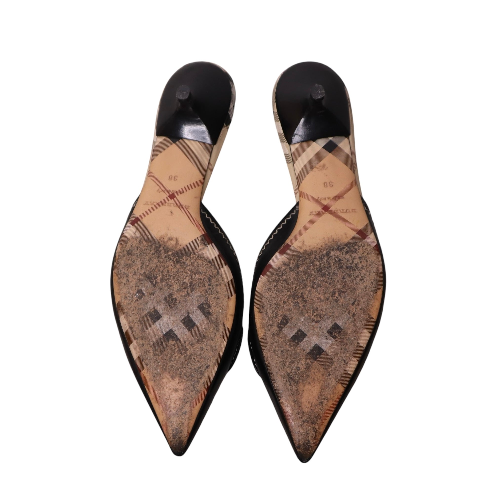 Y2K BURBERRY Pointed Toe Mules (7.5)