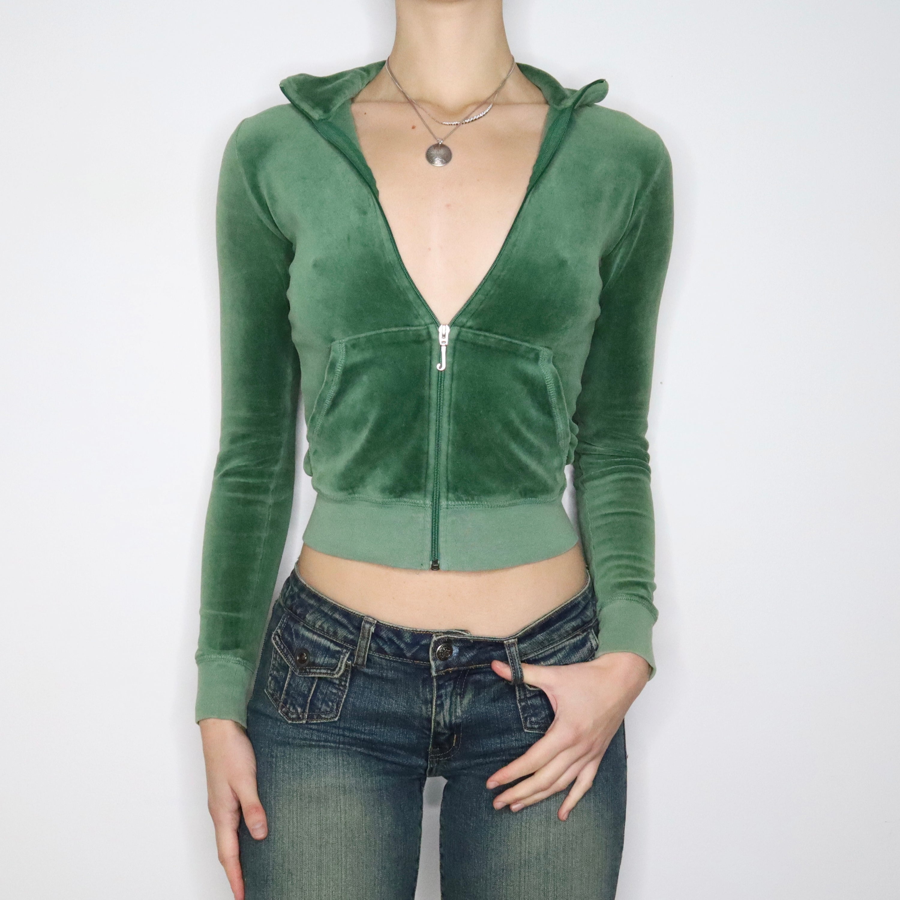 Y2K JUICY COUTURE Gray Zip Up (XS)
