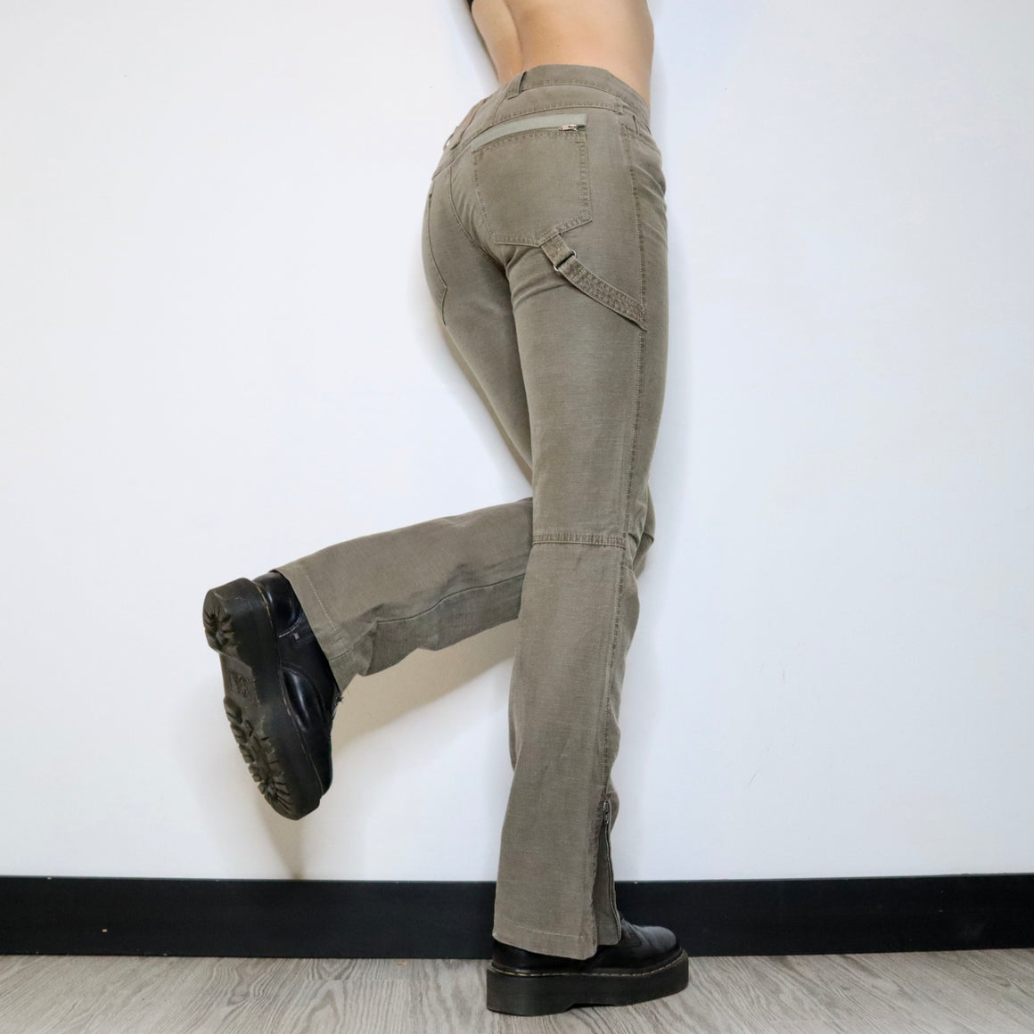Sportmax Khaki Cargo Pants (Small) 