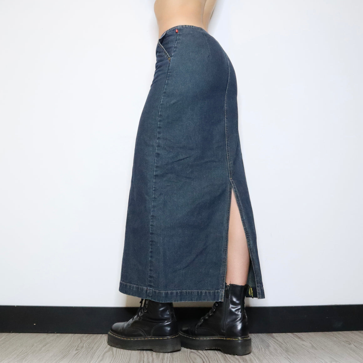 Denim Maxi Skirt (XS-S) 