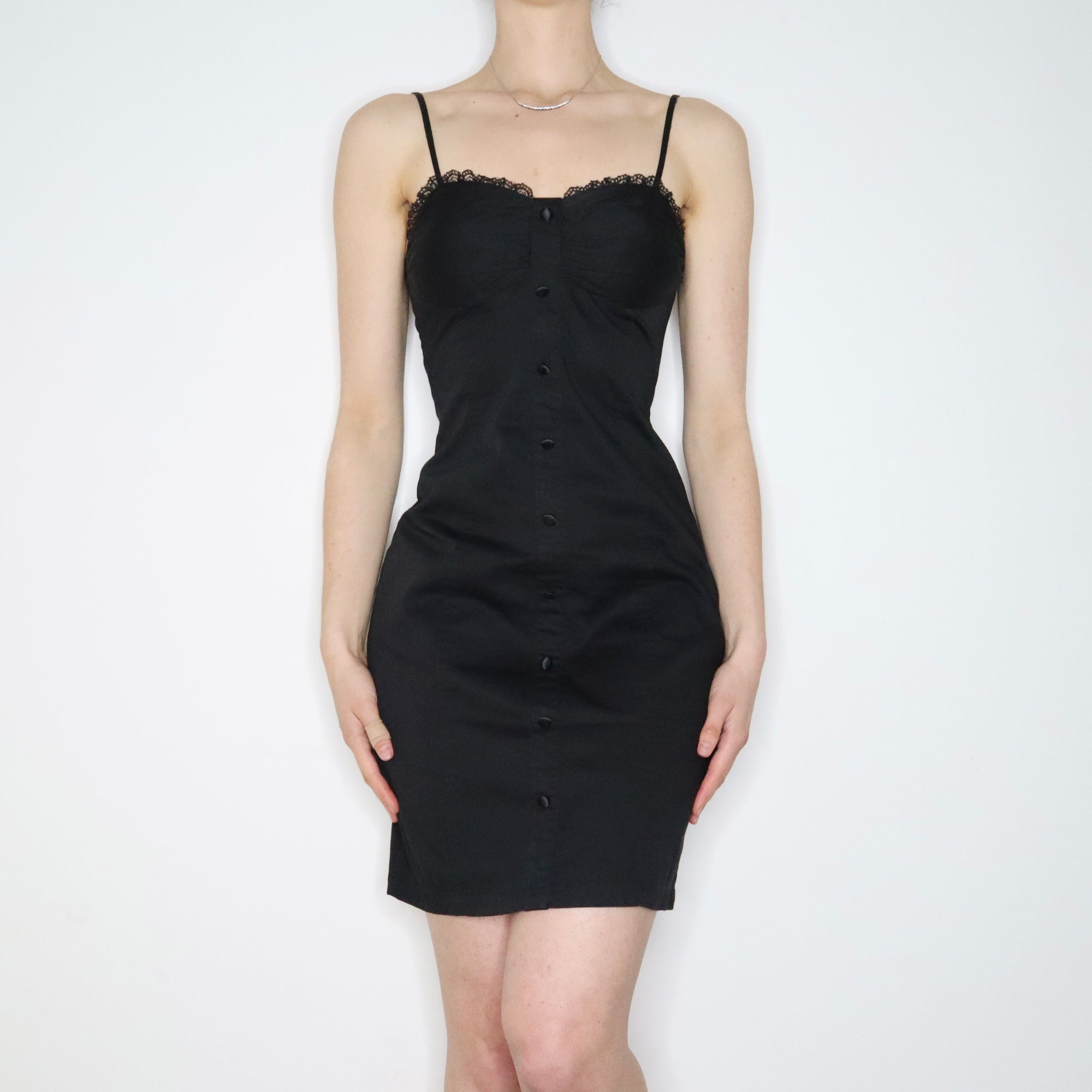 90s GUESS Black Bustier Dress (S/M) - Imber Vintage 90s GUESS Black Bustier Dress (S/M) - Imber Vintage