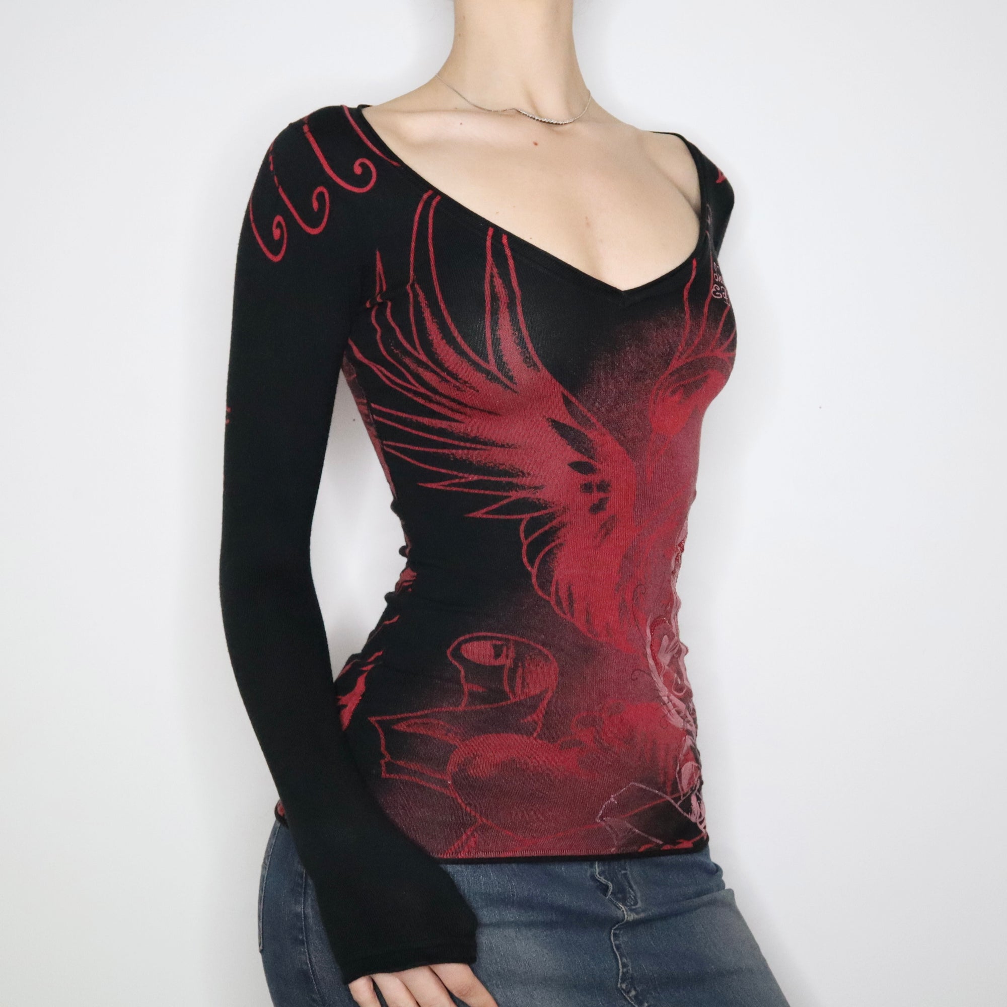 Ed Hardy Graphic Long Sleeve (XS)