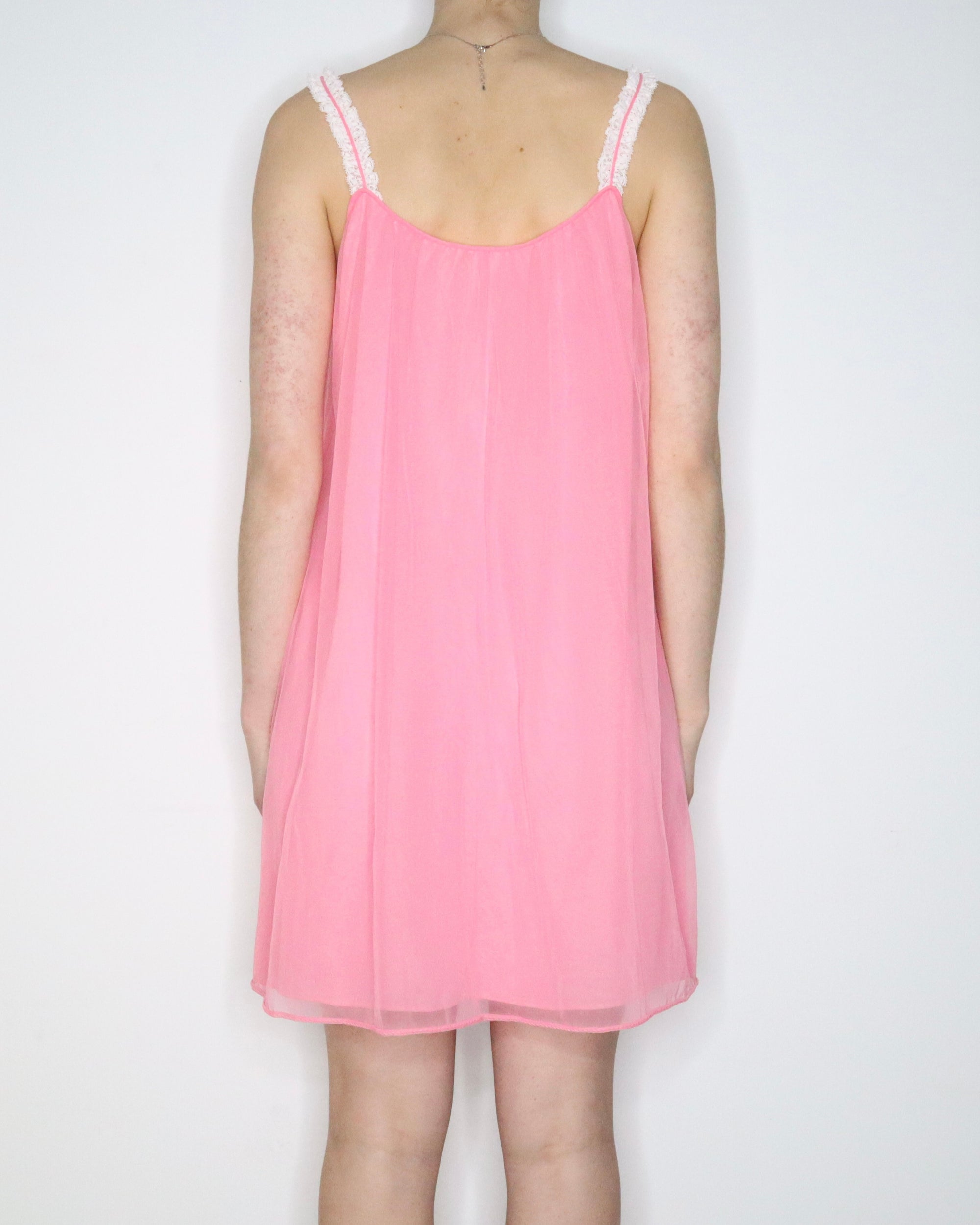 60s Pink Babydoll Nightgown (Medium)