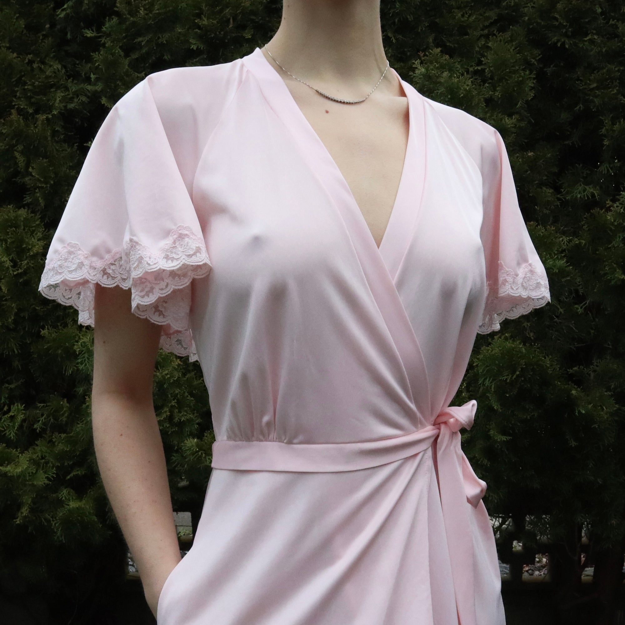 Pastel Pink Robe Light Petal Pink Robe - Imber Vintage