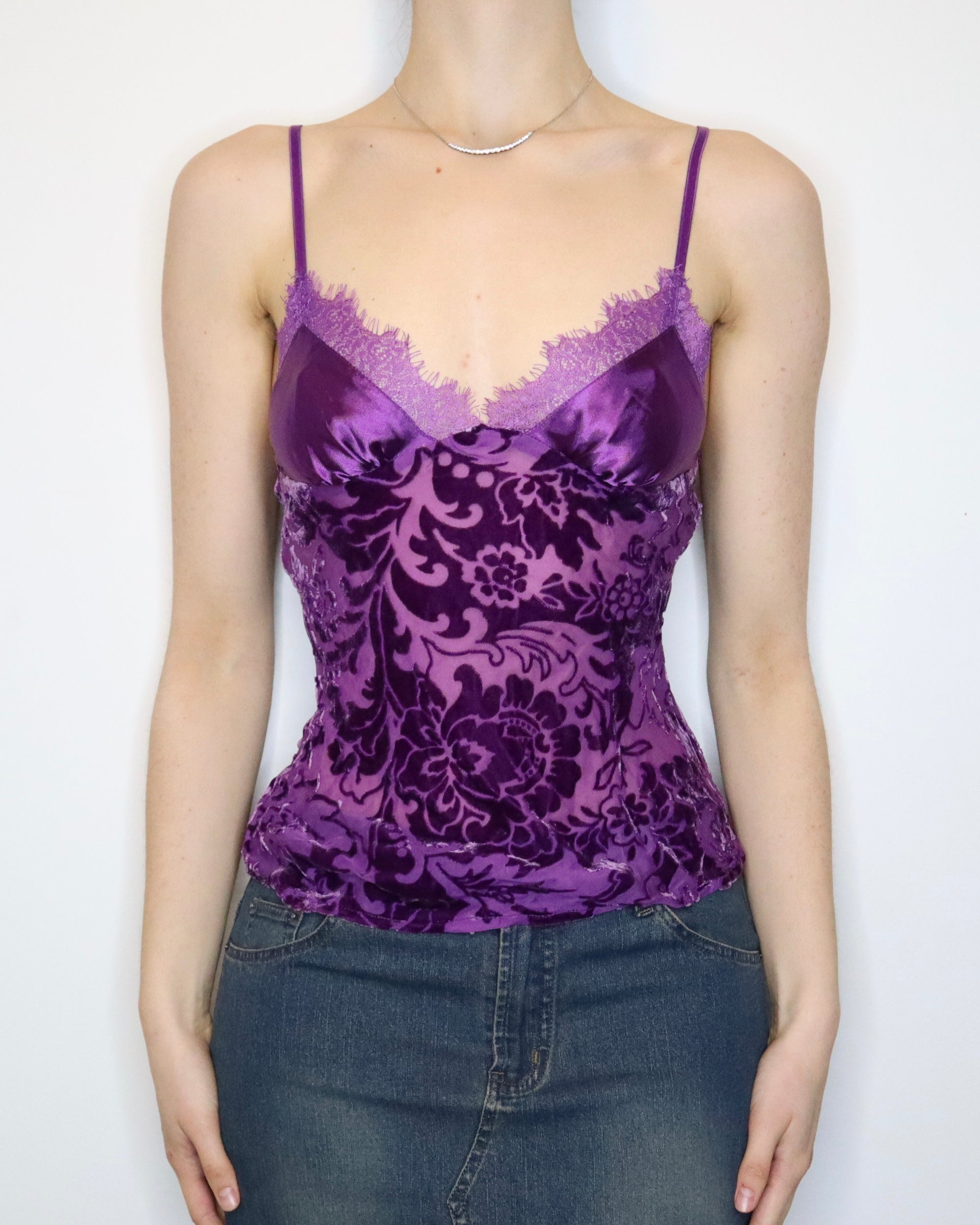 Purple Silk Camisole (Small) 
