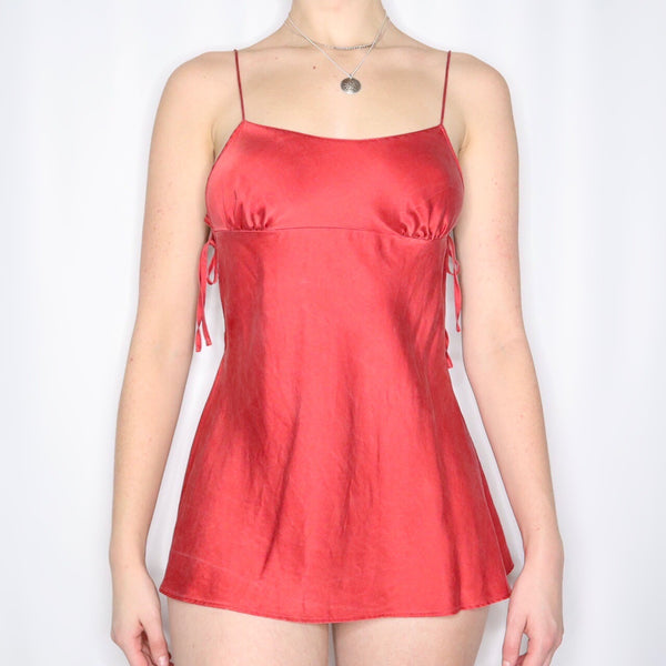 Y2k Vintage Victoria's Secret Strawberry Red Slip Dress [S] – The