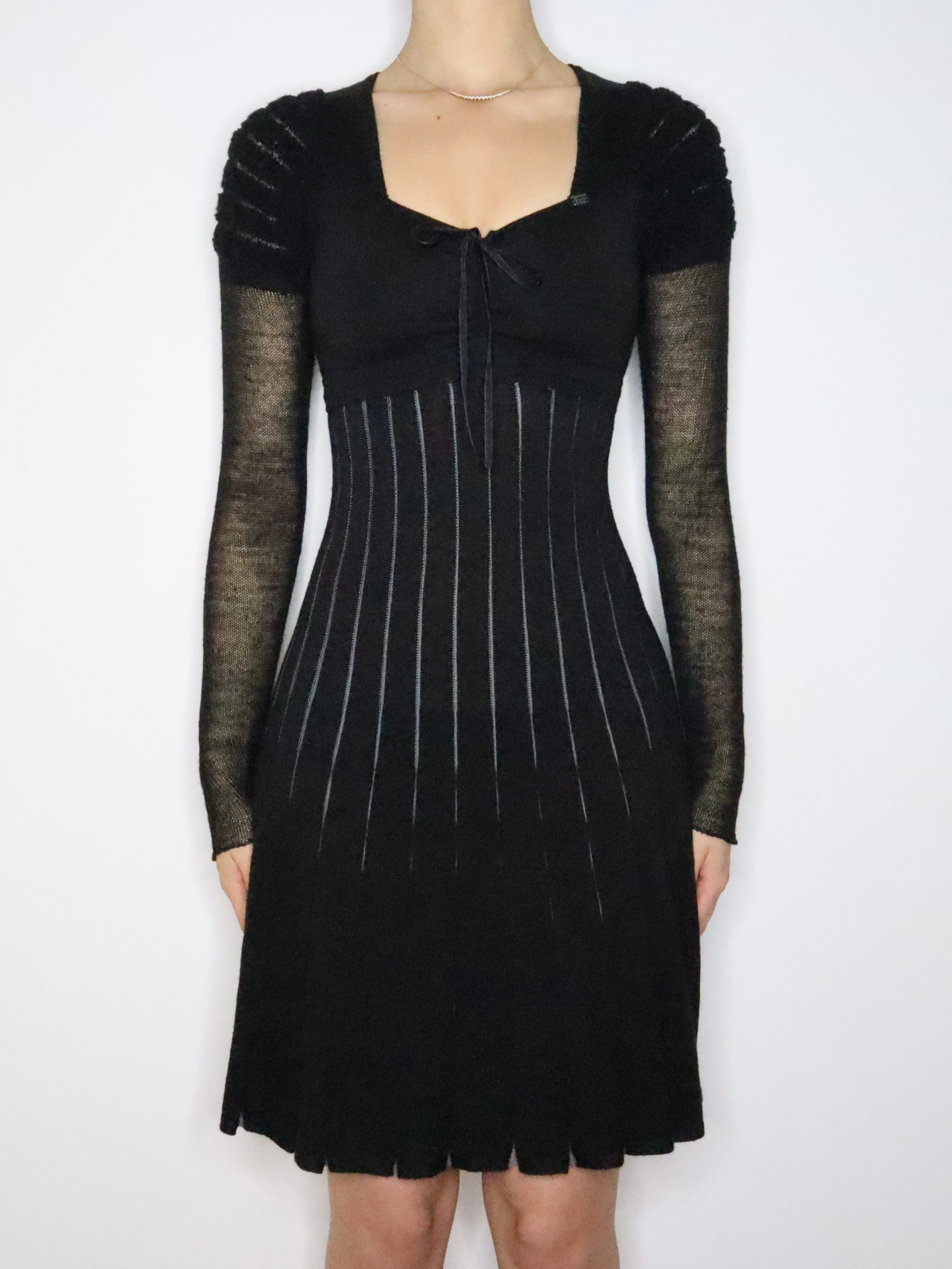 Miss Sixty Black Sweater Dress (XS-S) 