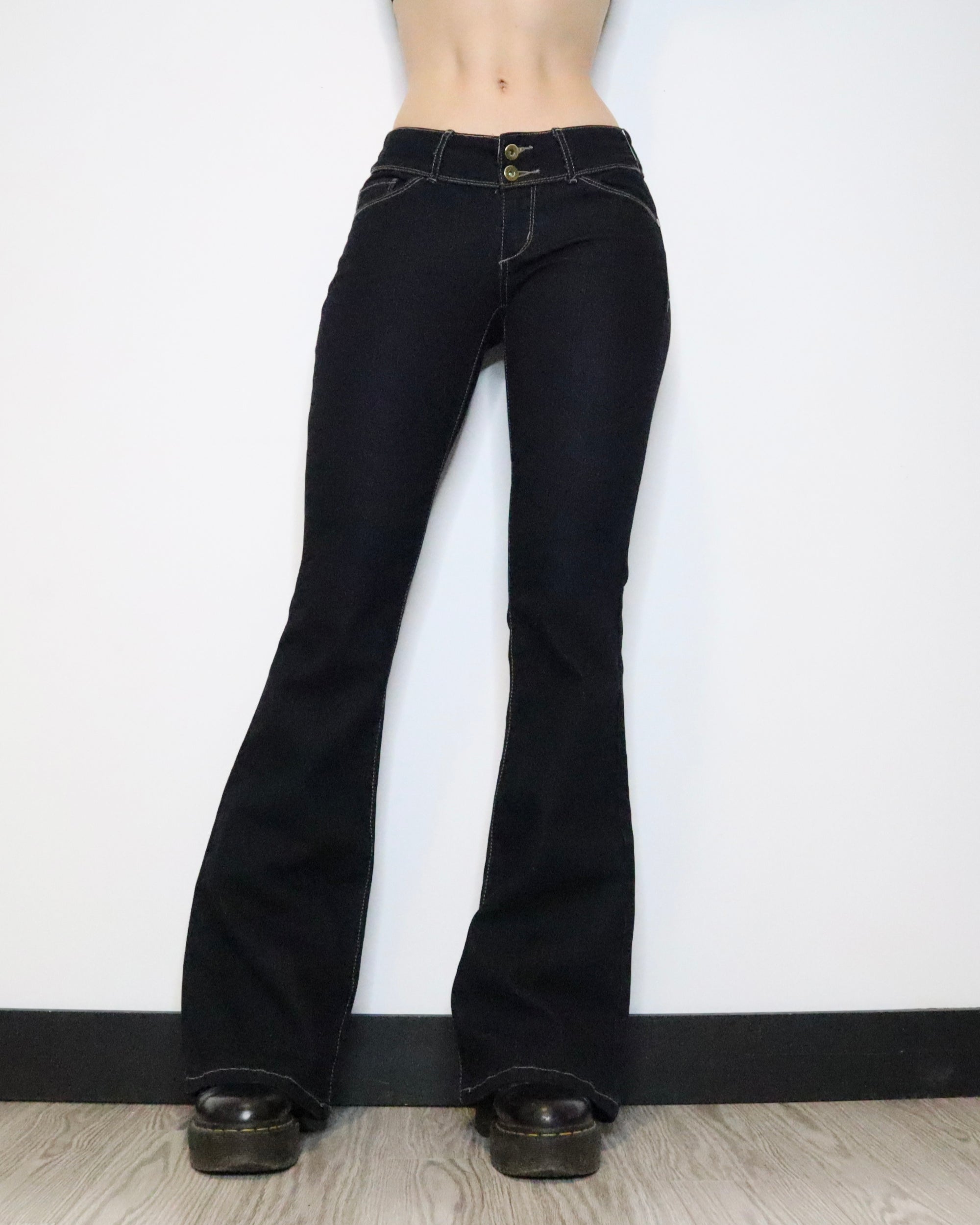 Dark Wash Flare Jeans (Small)