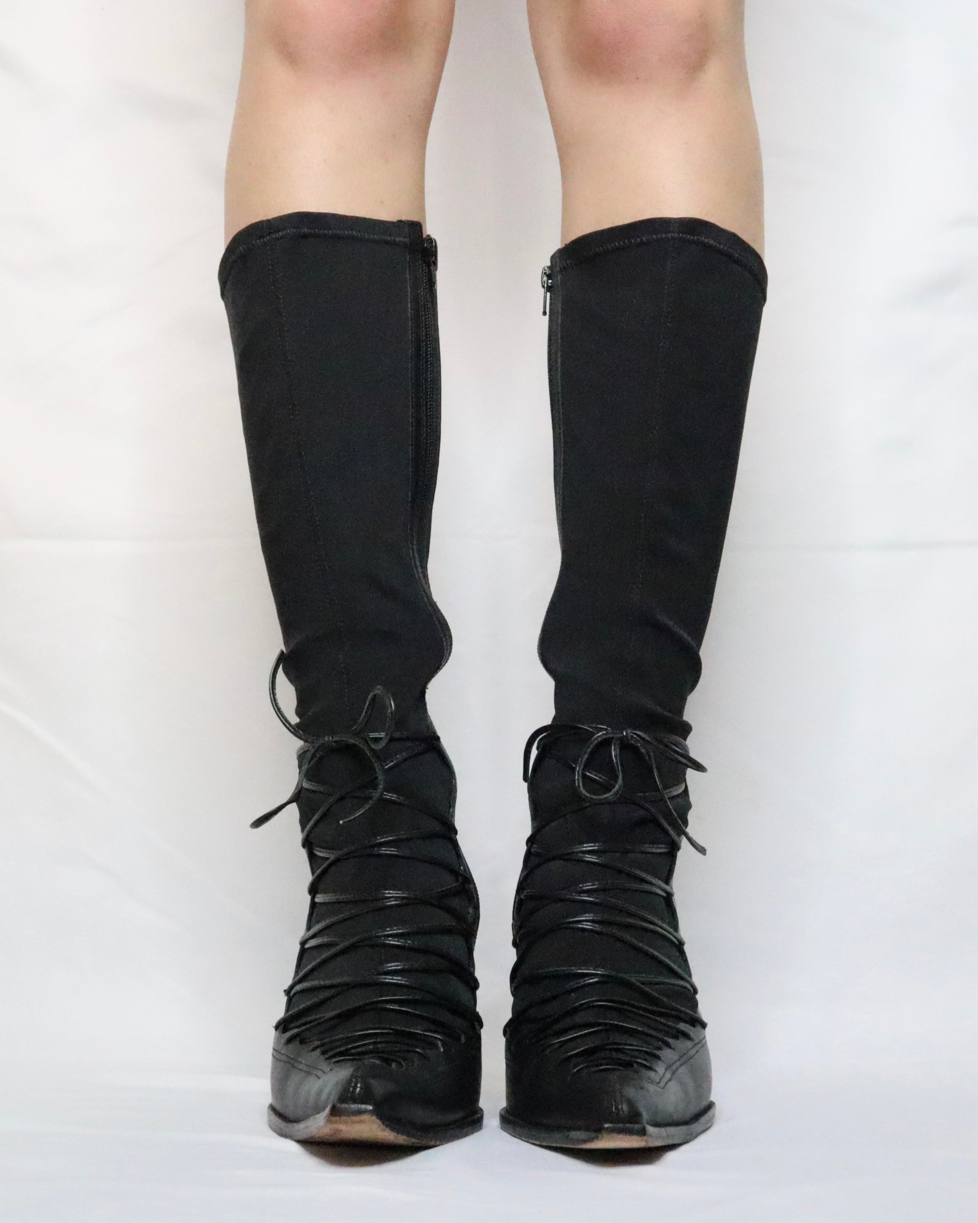 Black Stiletto Boots (7.5-8 US/39 EU) 