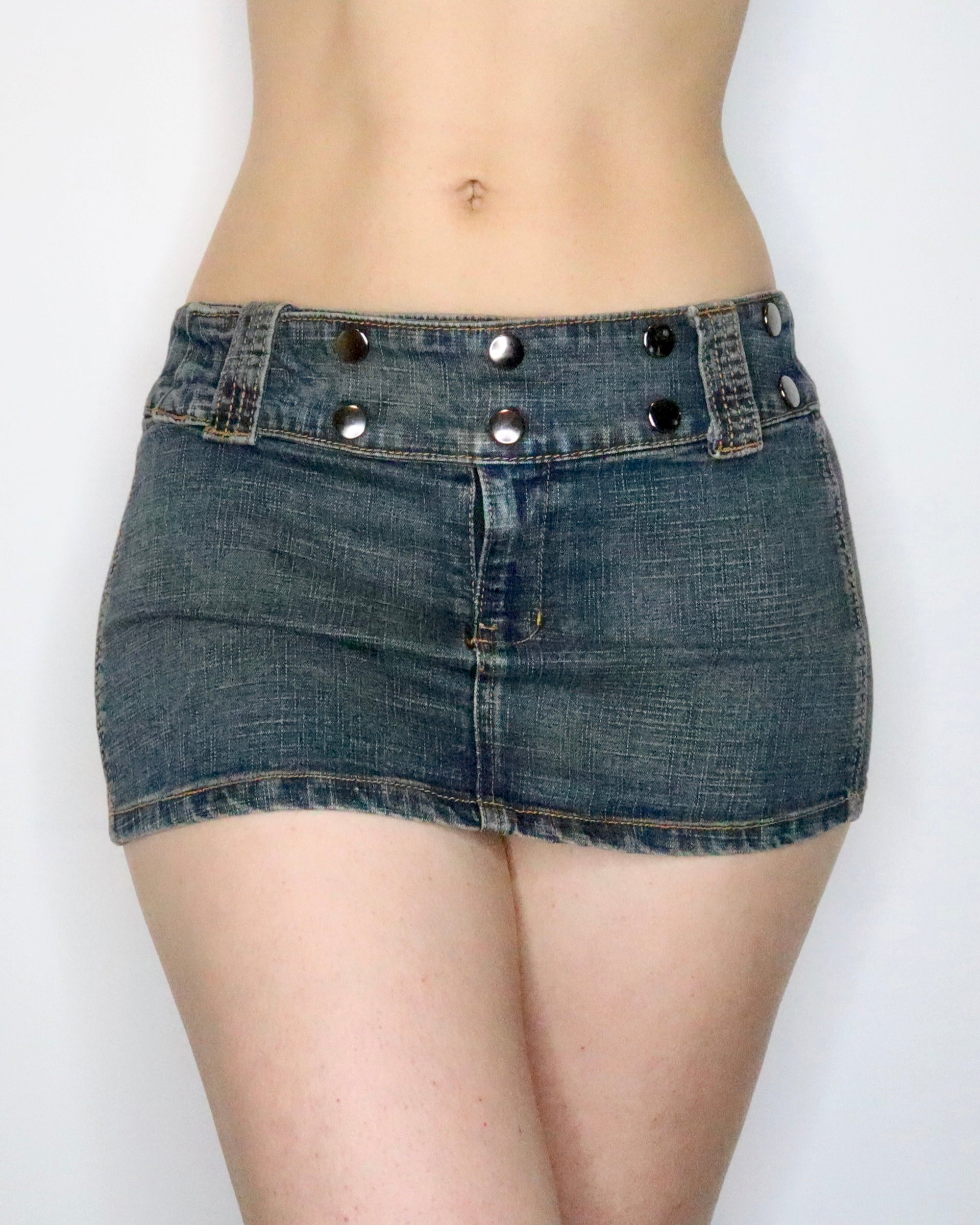 Denim Mini Skirt (XS-S) 