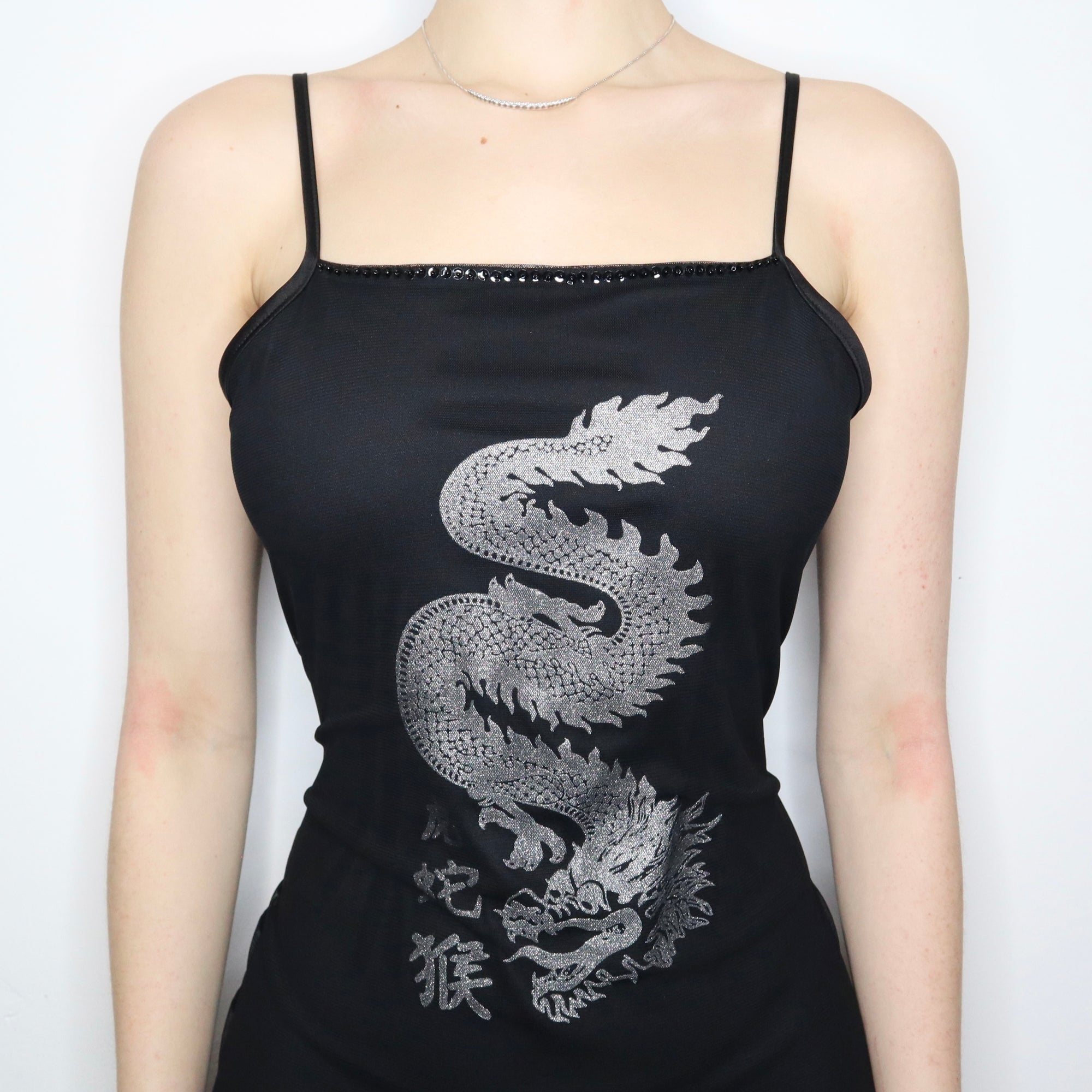 Goth Dragon Maxi Dress 
