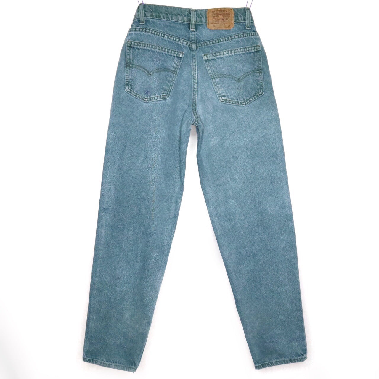 Vintage 90s Teal High Waisted Levis Jeans