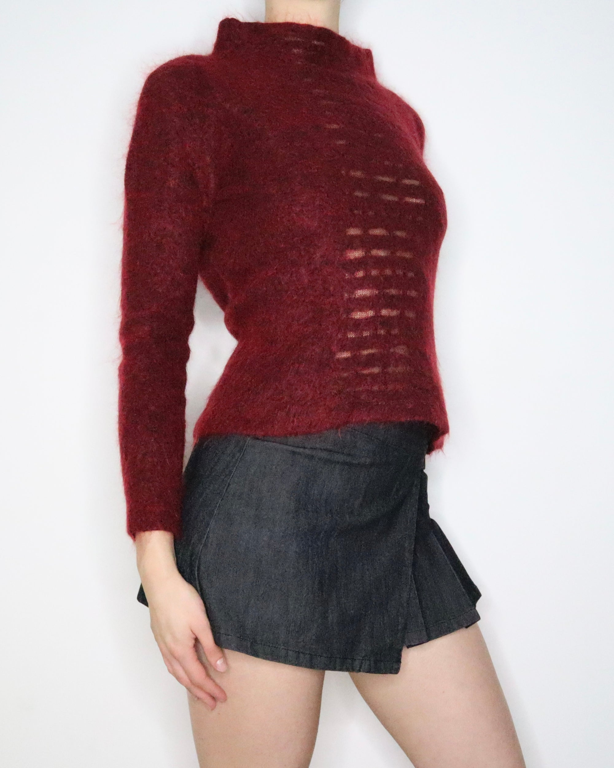 Sarah Pacini Mohair Sweater (Large) 