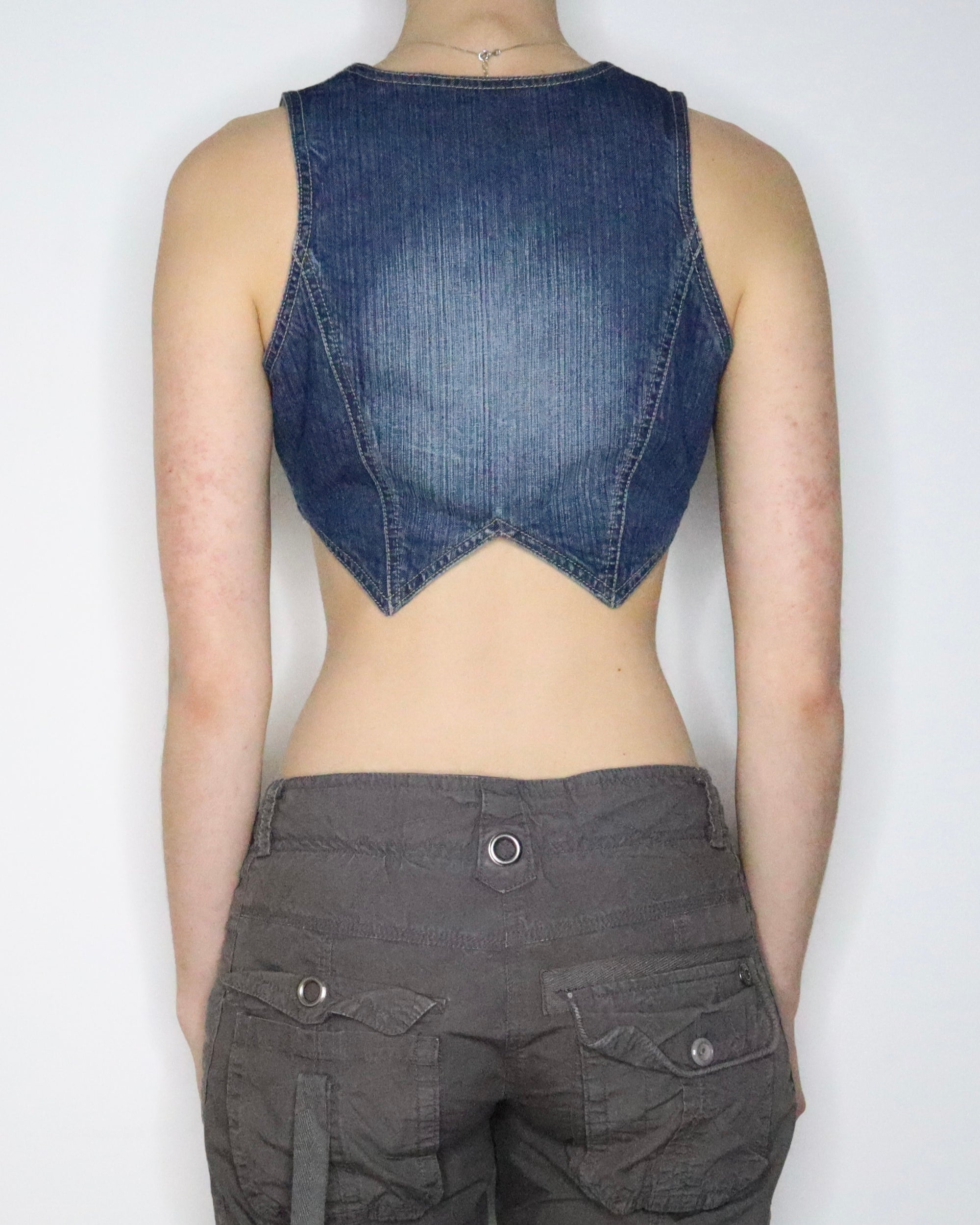 Guess Denim Mini Vest (Medium) 