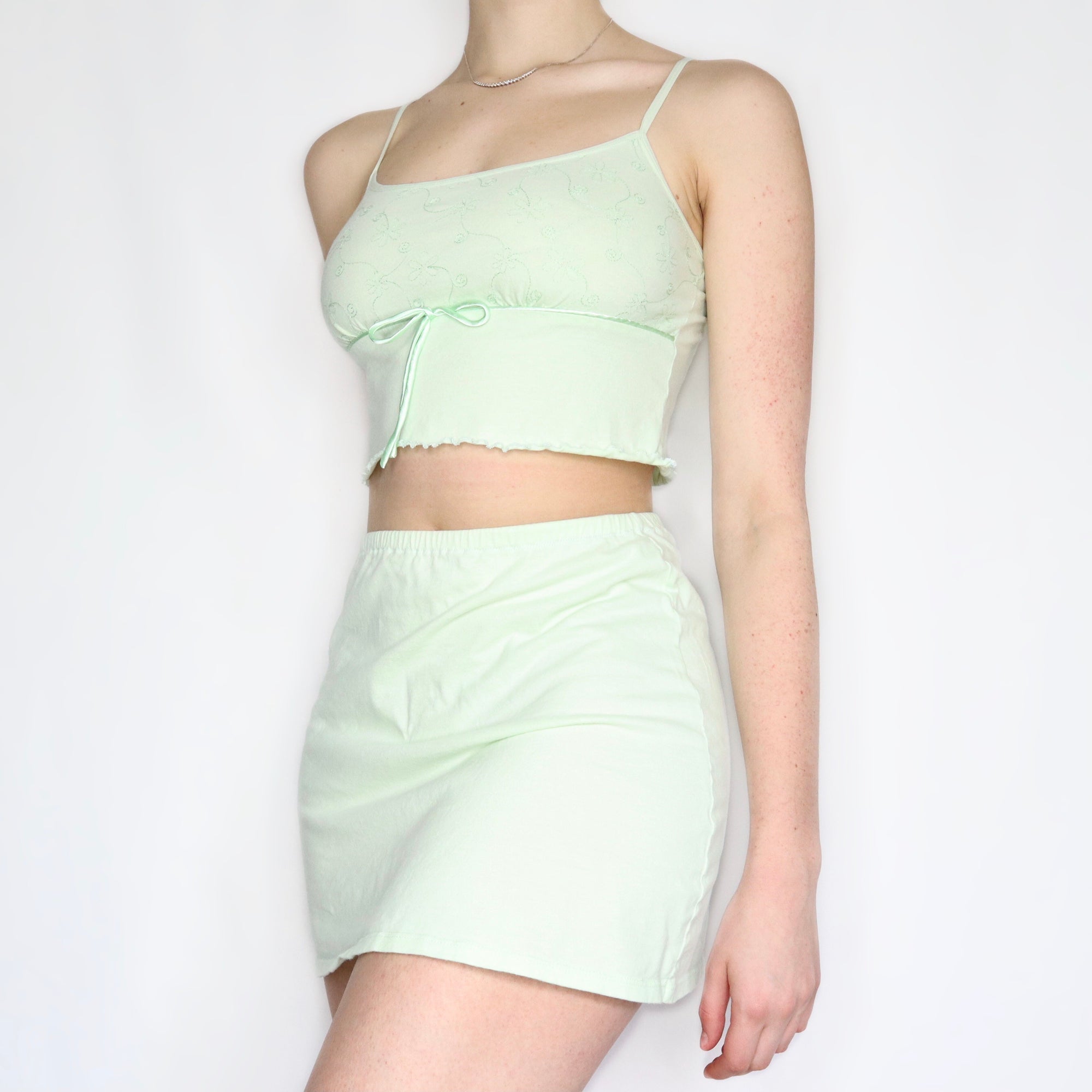 Vintage Early 2000s Reworked Spring Green Set