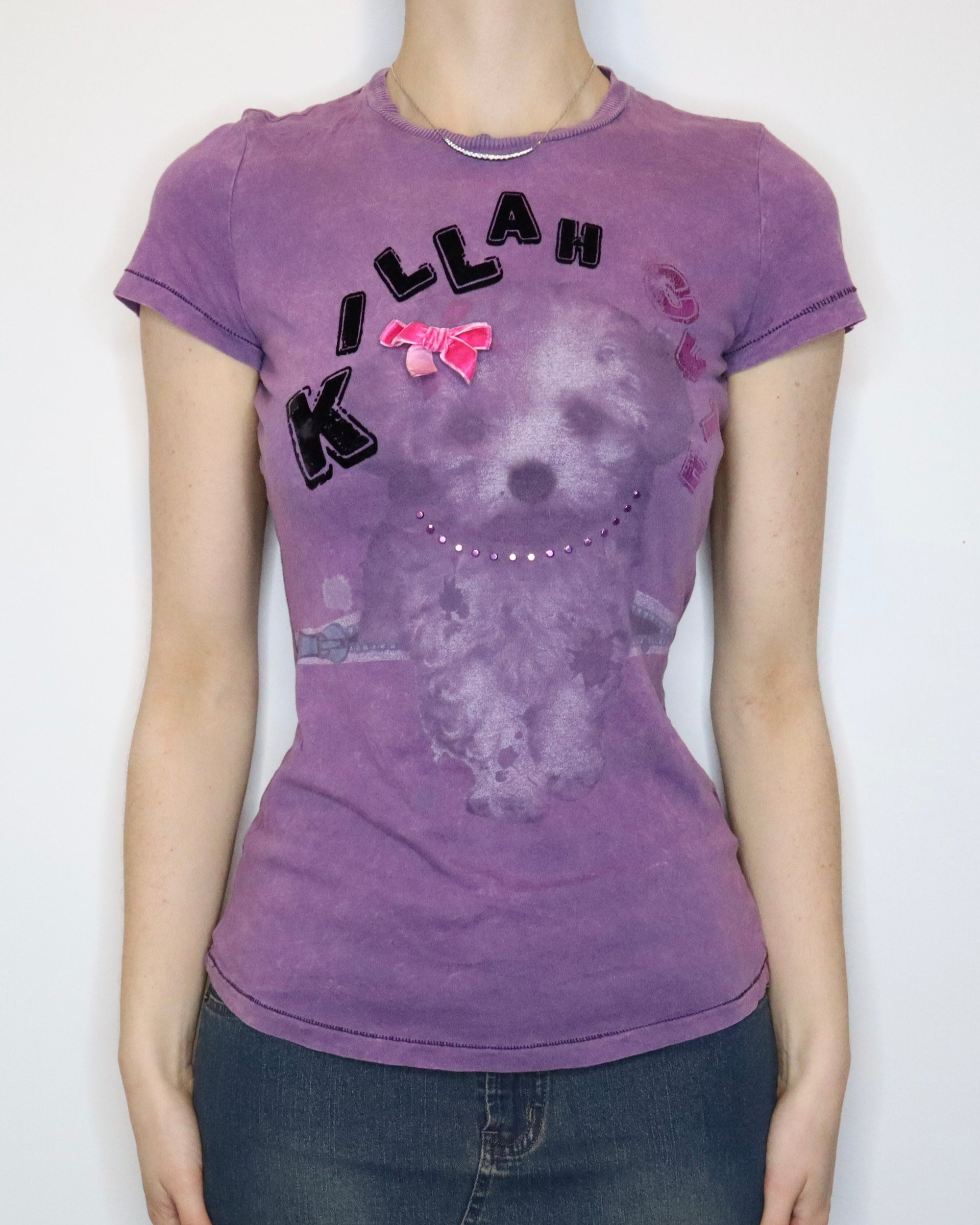 Cute Purple Graphic Tee (Small) 