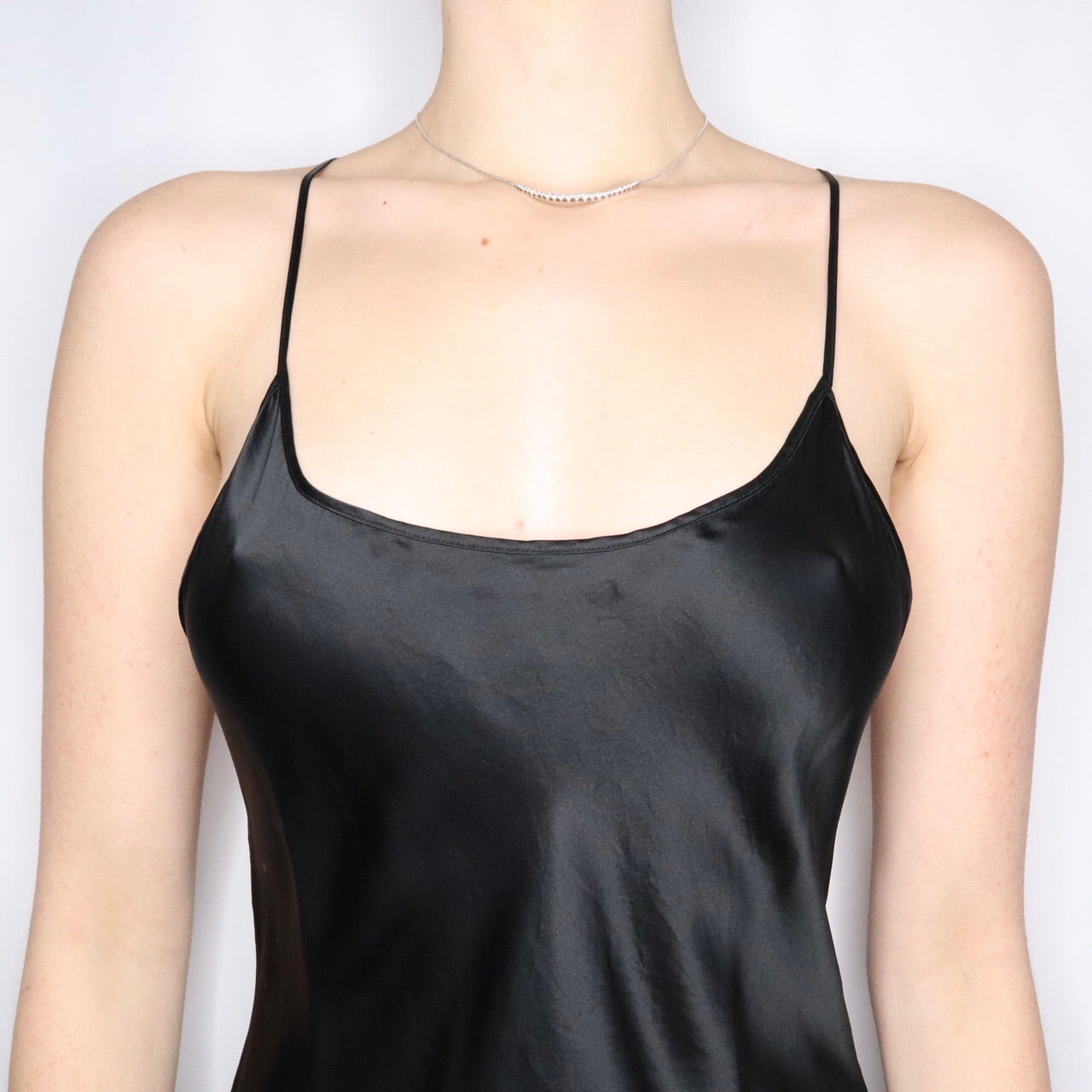 Vintage 80s Victoria's Secret Gold Label Black Silk Slip Dress - Imber Vintage Vintage 80s Victoria's Secret Gold Label Black Silk Slip Dress - Imber Vintage