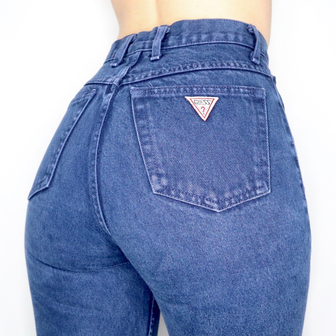 Vintage 80s Navy Blue Guess High Waisted Jeans