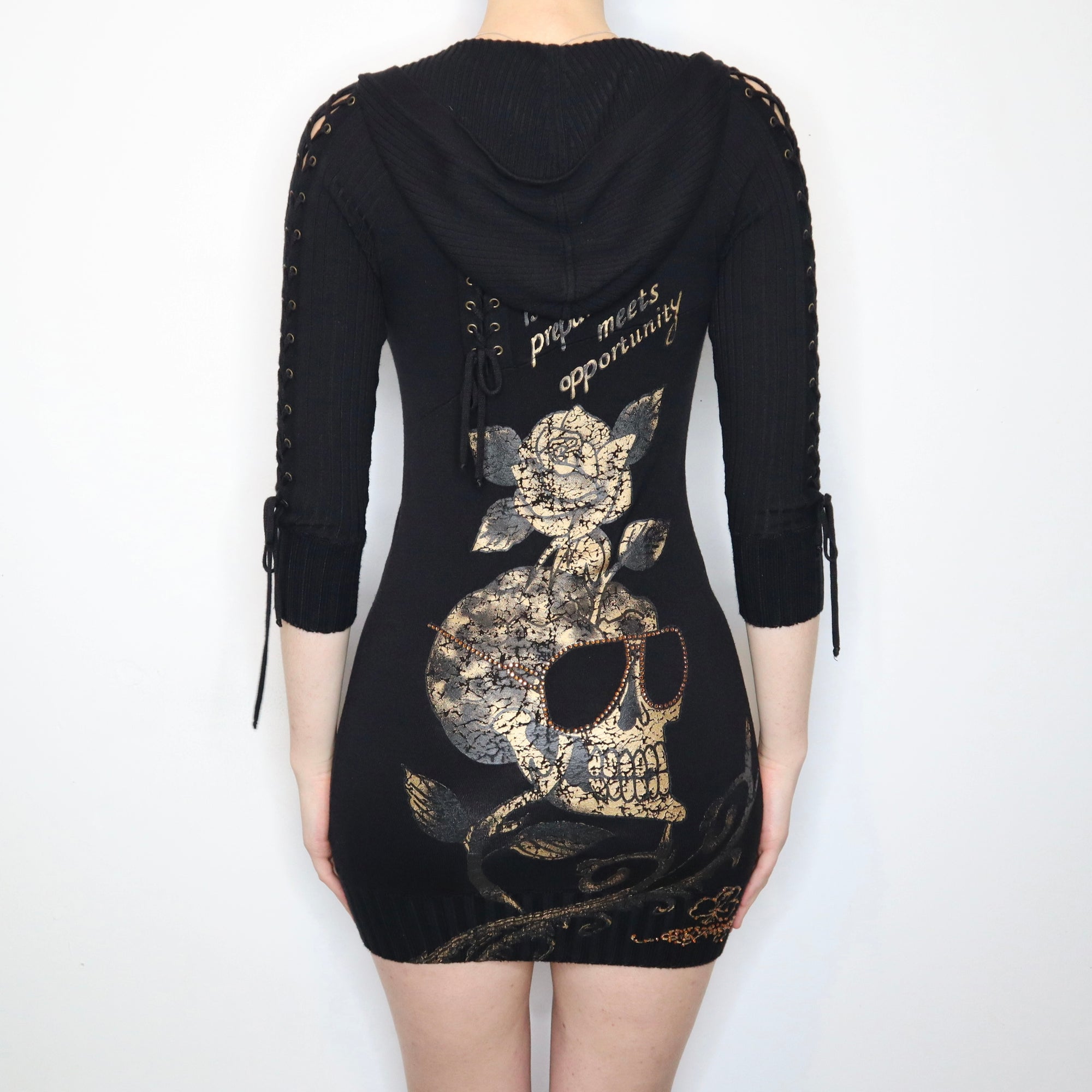 Ed Hardy Hoodie Dress - Imber Vintage Ed Hardy Hoodie Dress - Imber Vintage