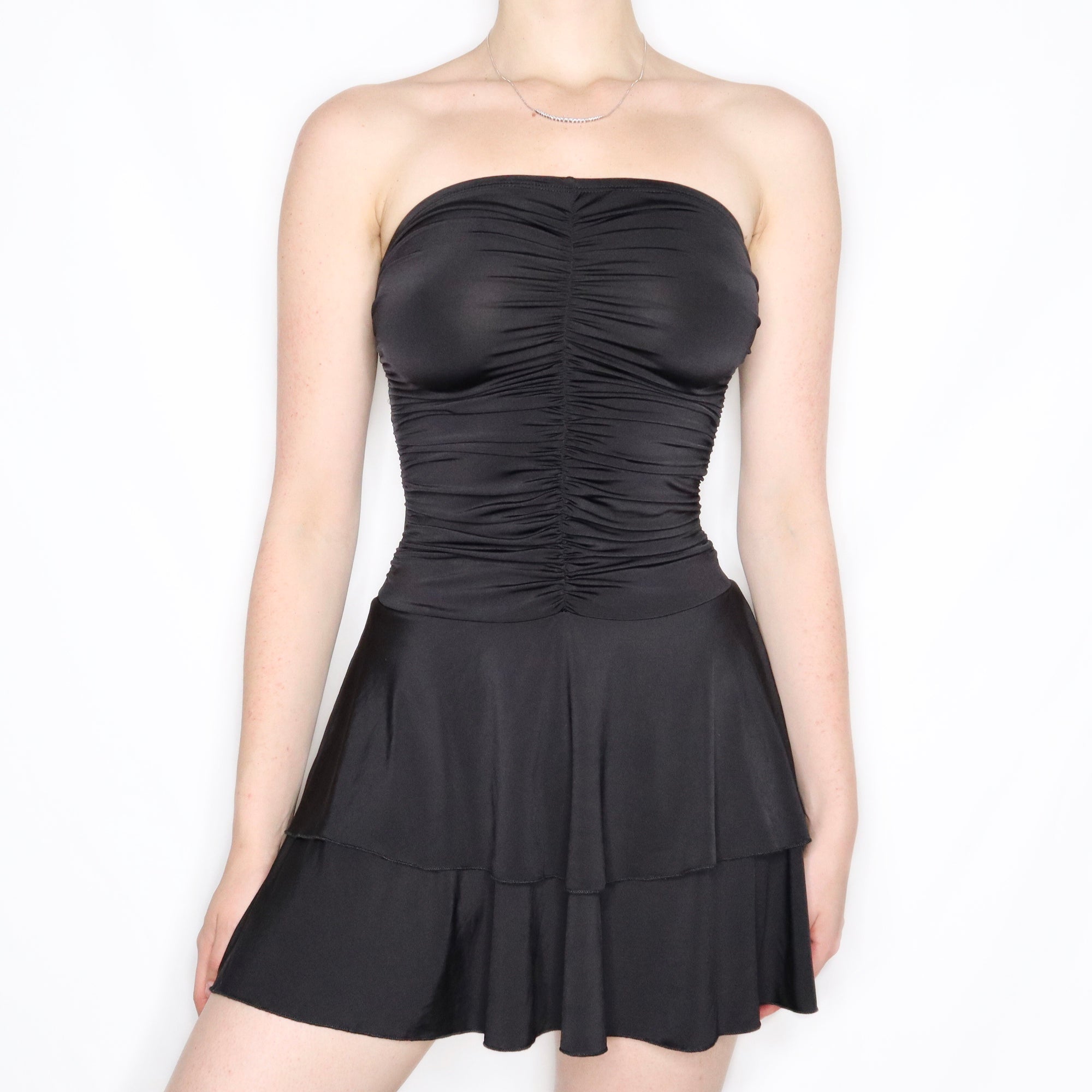2000s black dress Vintage Early 2000s Sexy Black Mini Dress