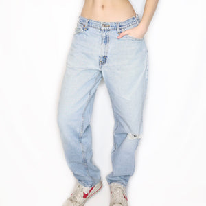 Vintage 90s Baggy Light Wash Distressed Levis Jeans